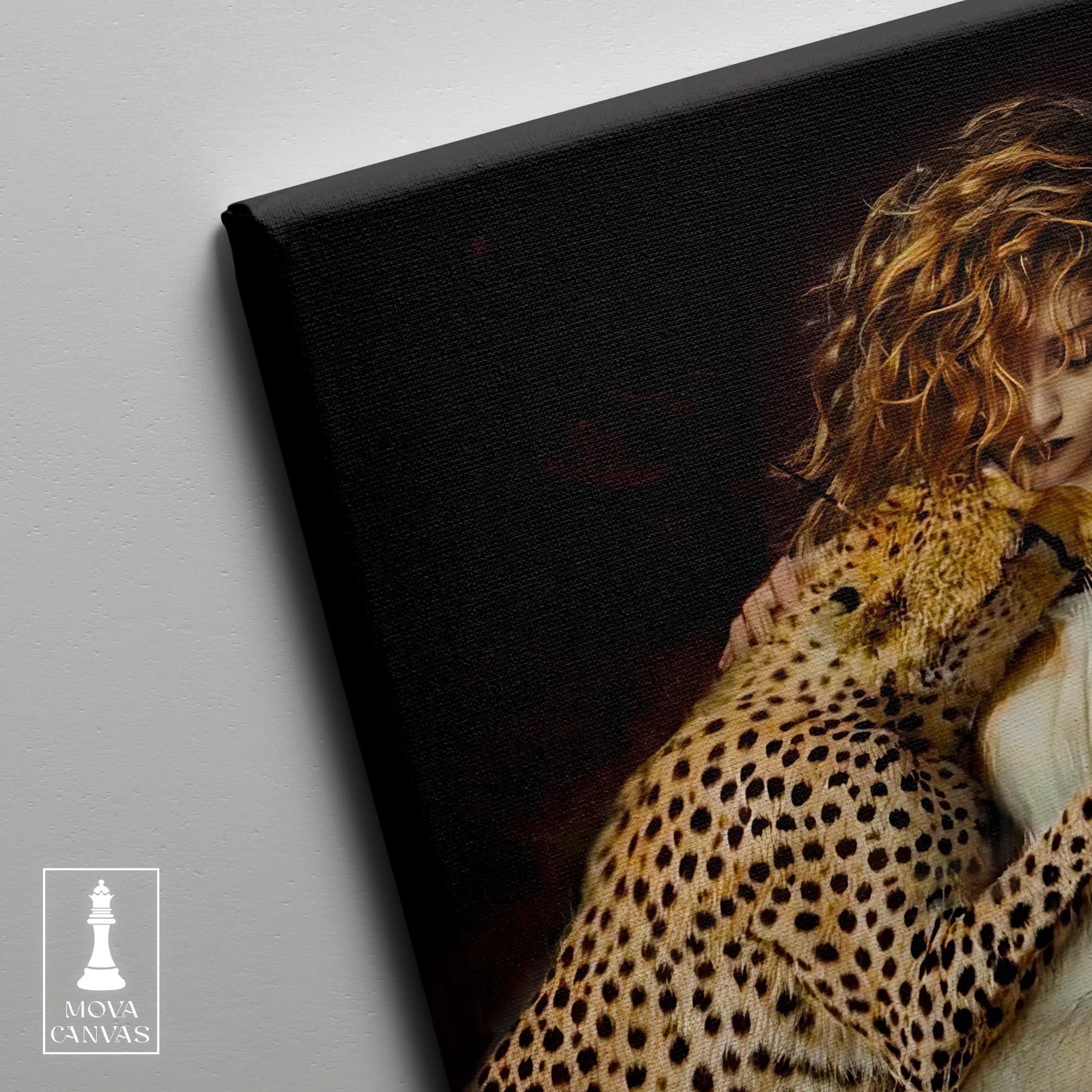 Woman Holding Leopard artwork preview 2