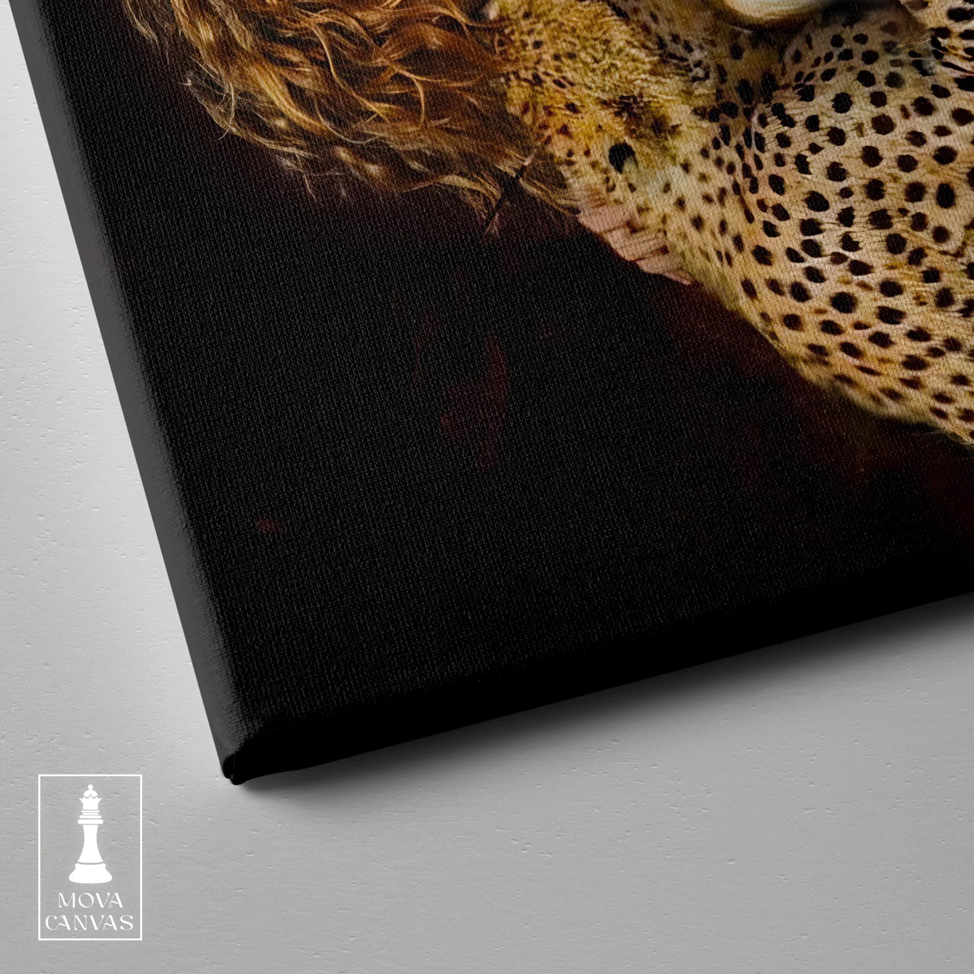 Woman Holding Leopard artwork preview 3