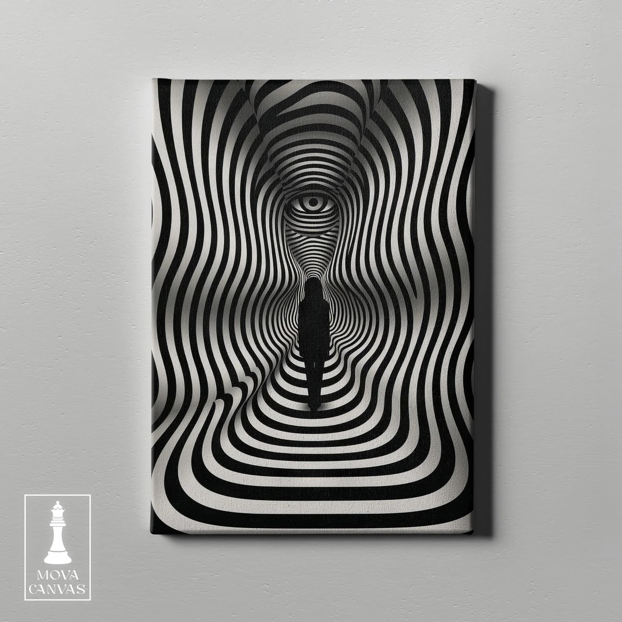 Black White Striped artwork preview 2