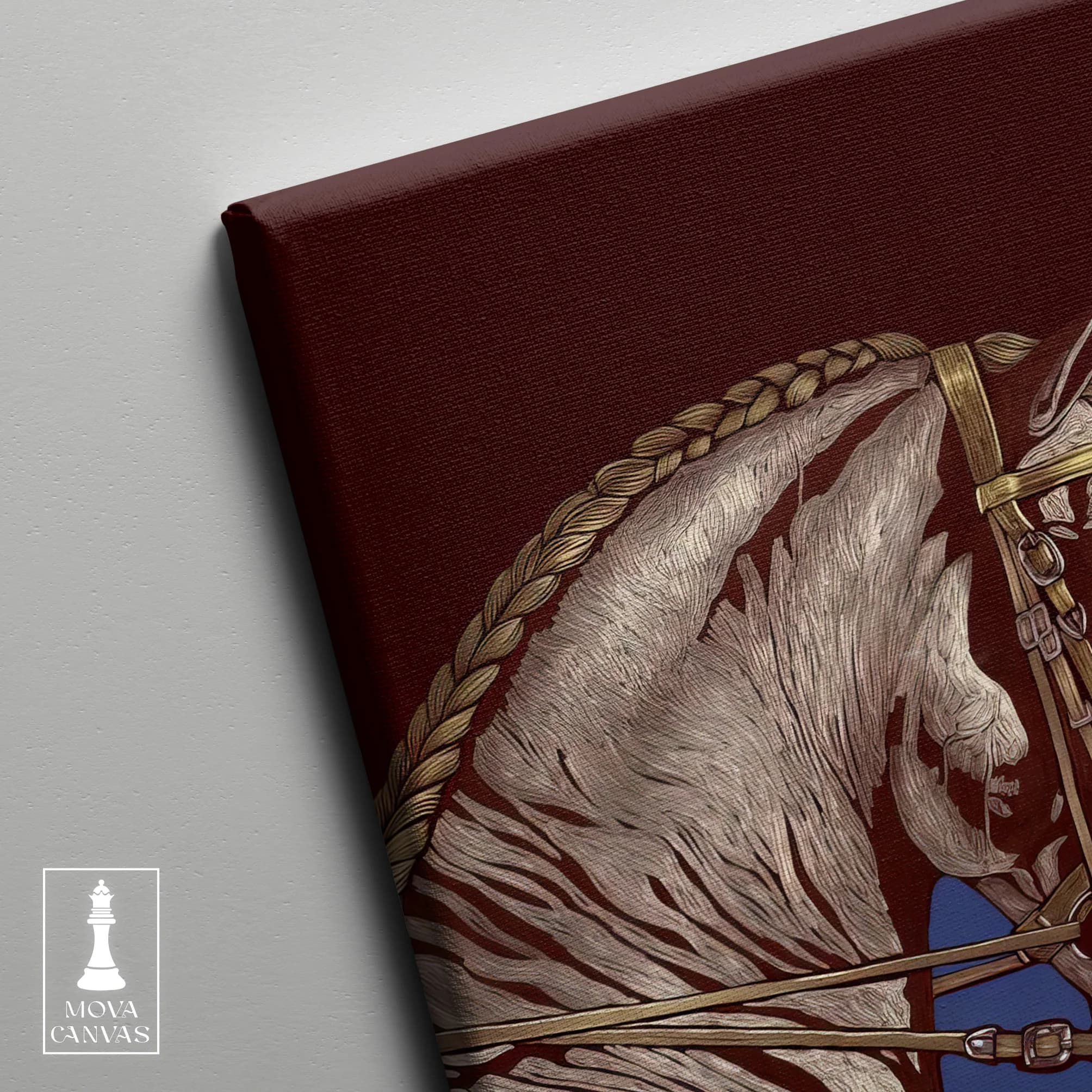 Horse Blue Background artwork preview 4