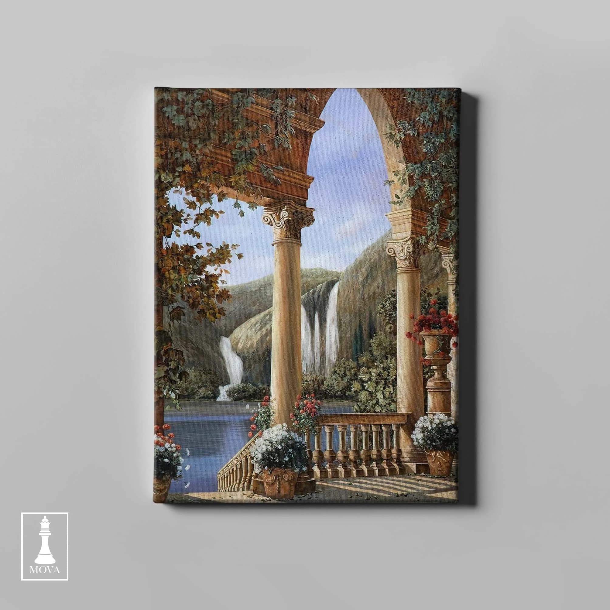 Waterfall Garden Flowers artwork preview 3