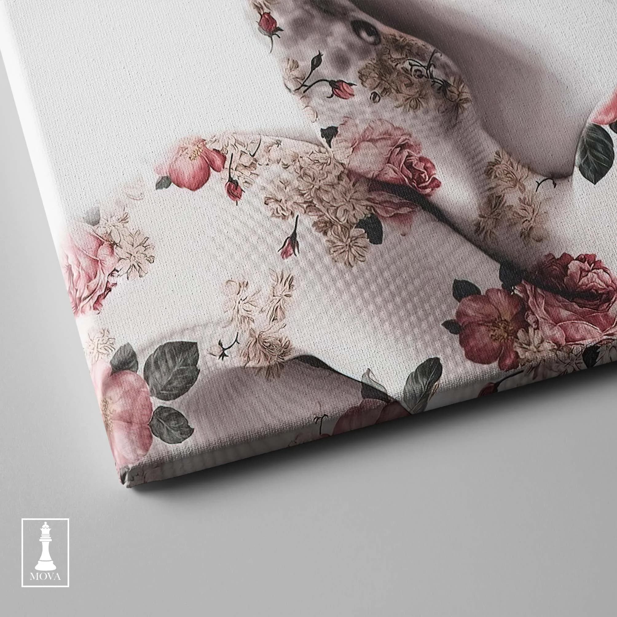 White Pink Flowers artwork preview 2