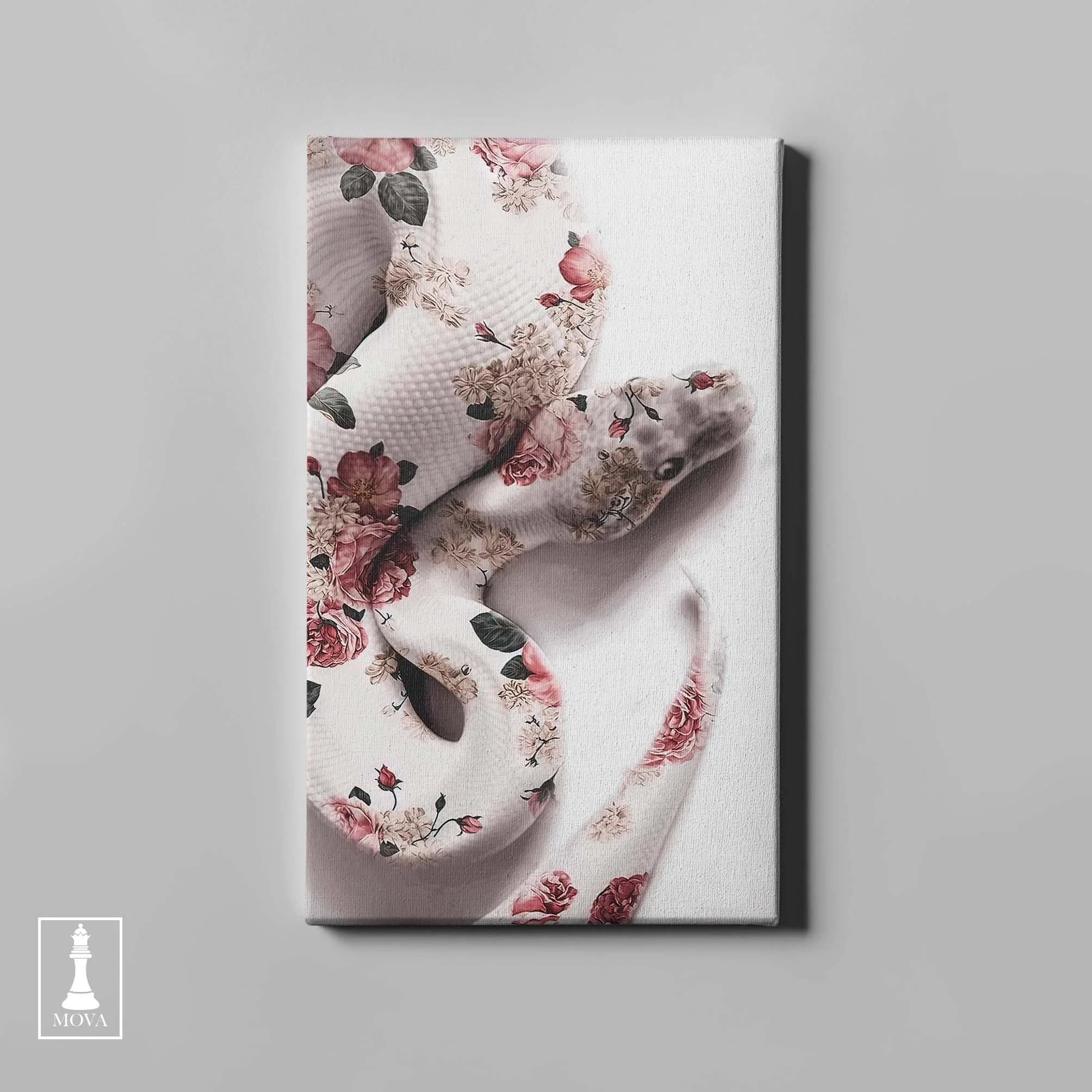 White Pink Flowers artwork preview 3
