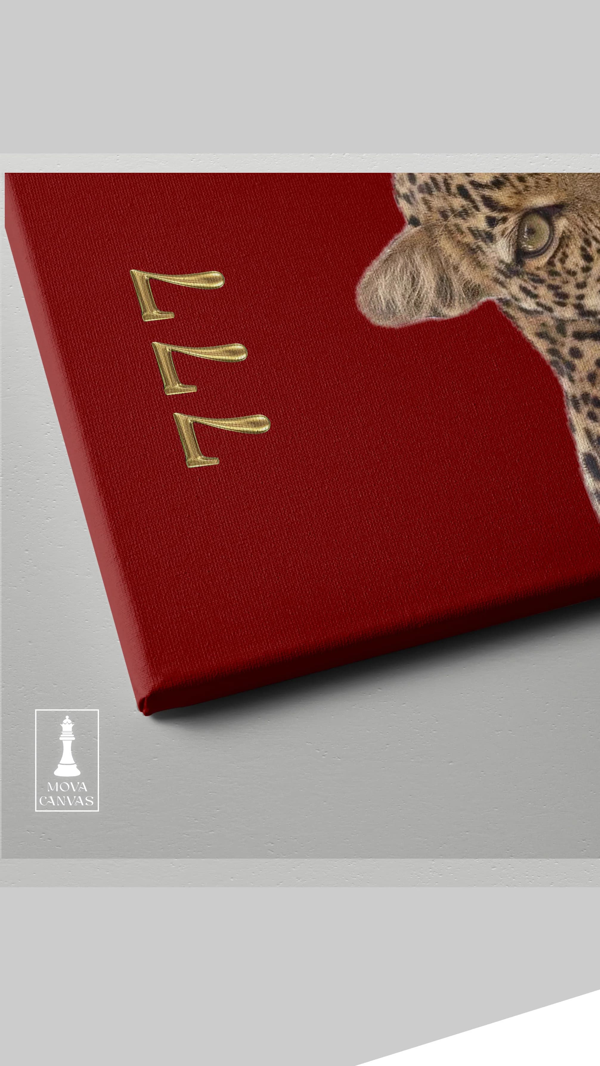 Leopard Laying Red artwork preview 2