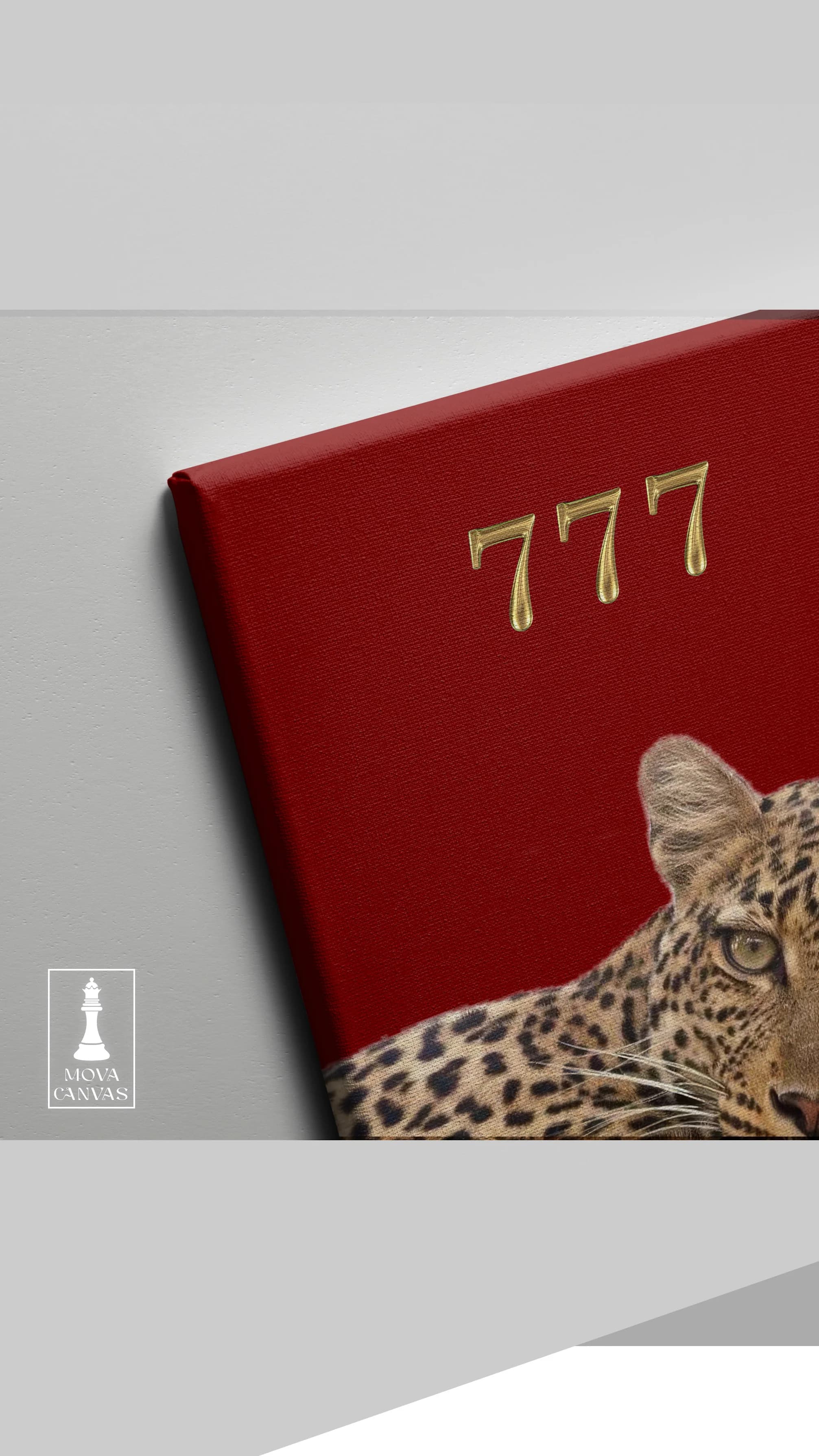 Leopard Laying Red artwork preview 4
