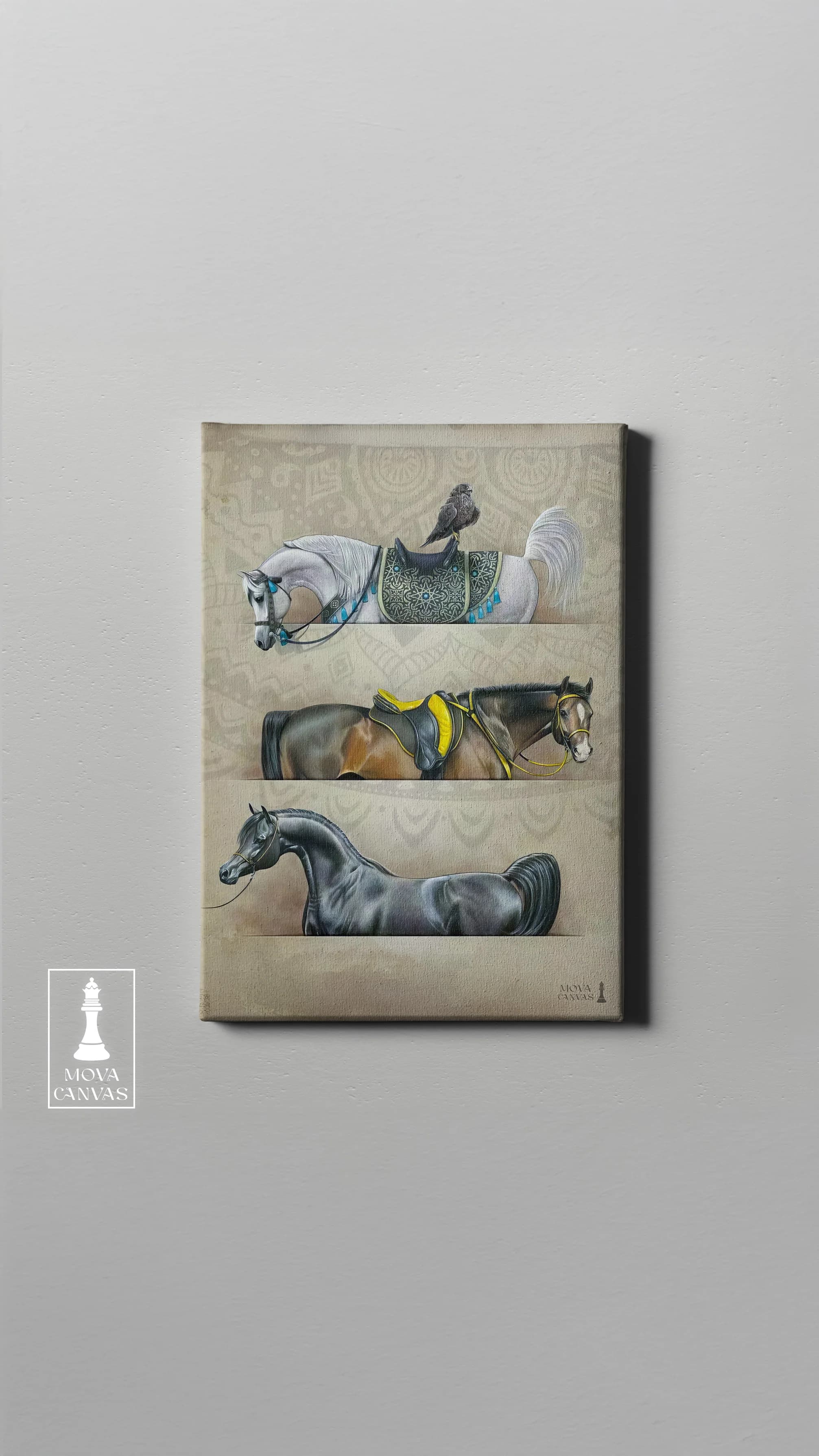 Horses Room White artwork preview 4