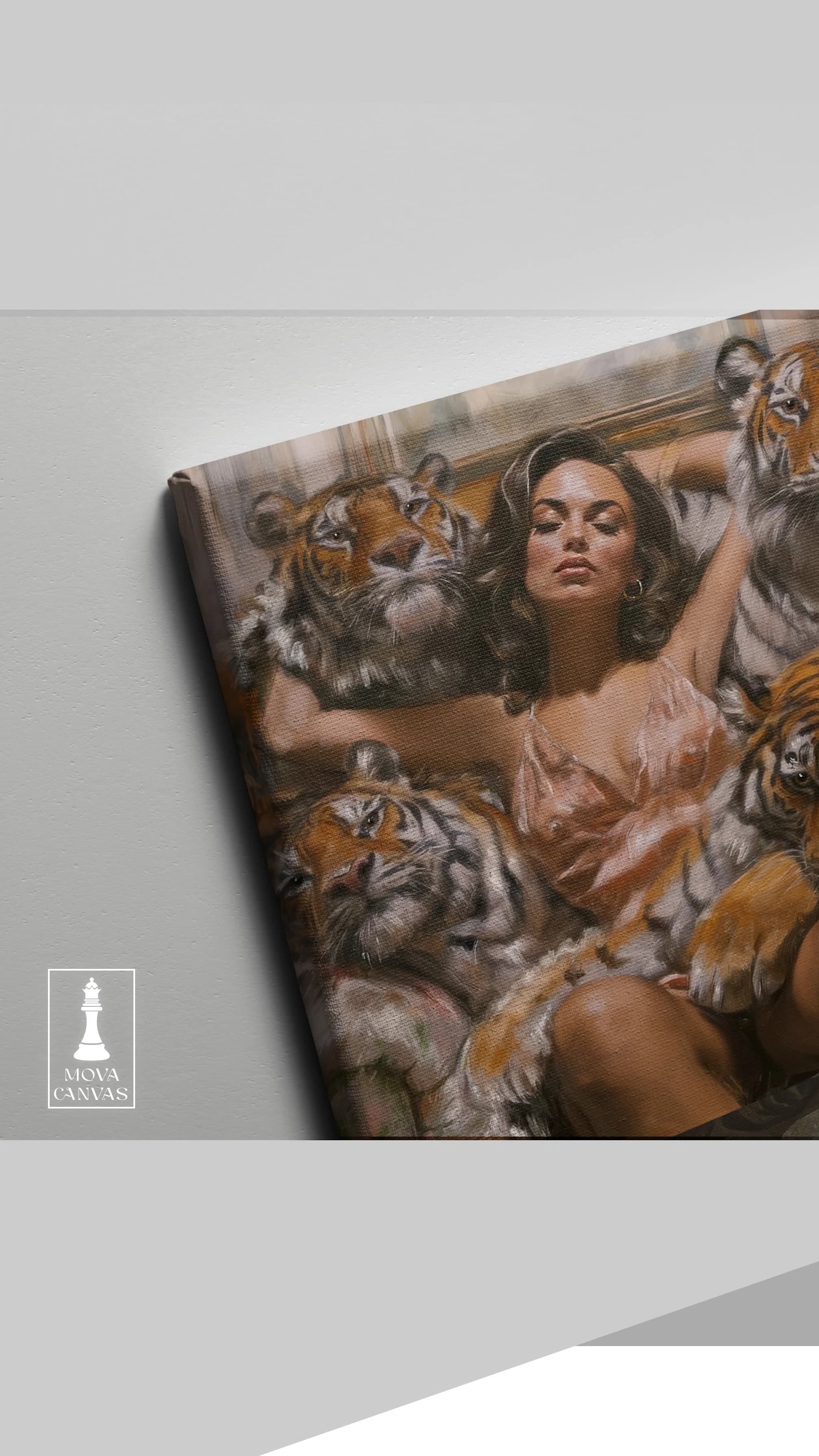 Woman Surrounded Tigers artwork preview 4
