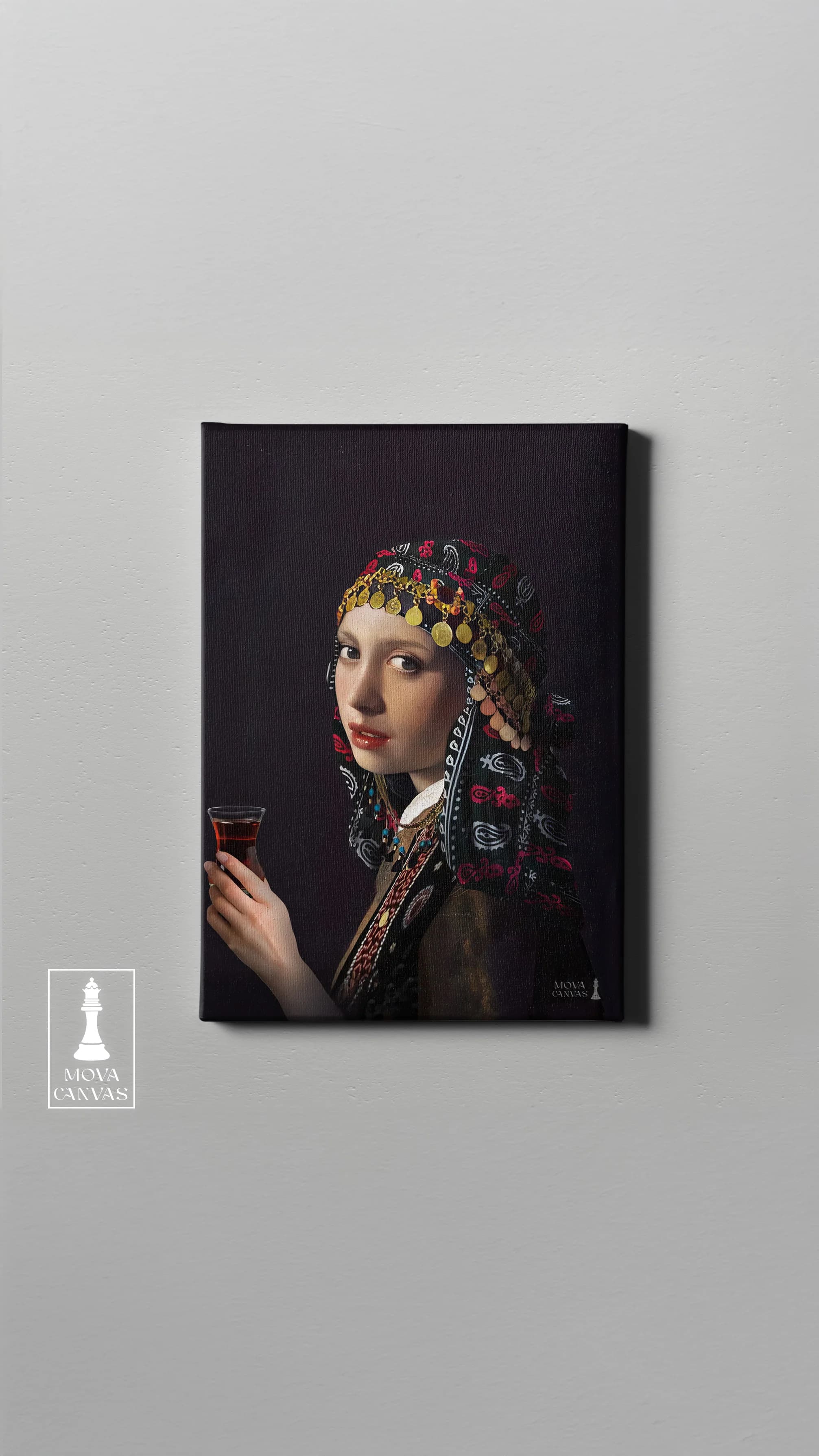 Woman Glass Wine artwork preview 2