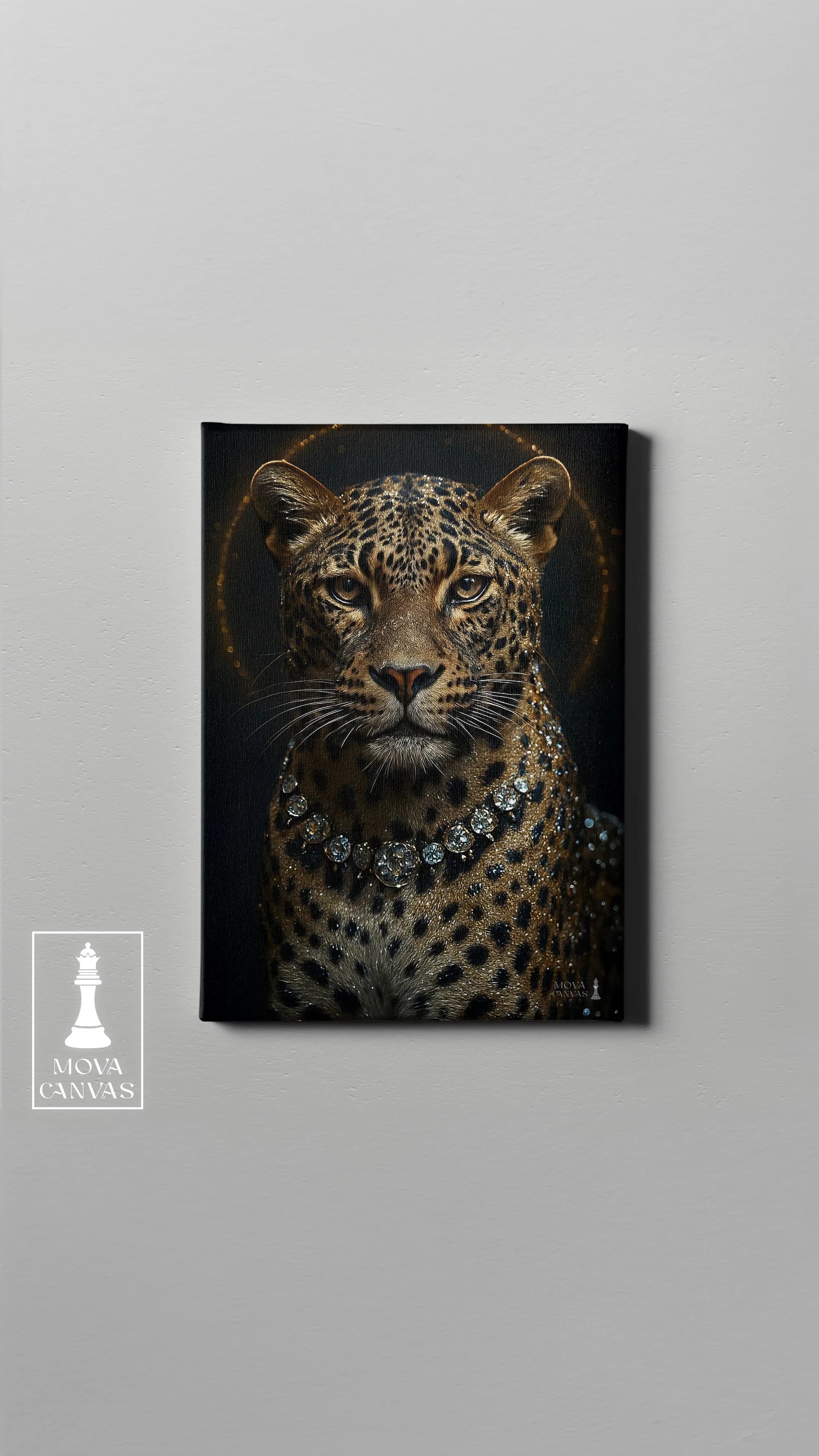 Leopard Black Background 963 artwork preview 4