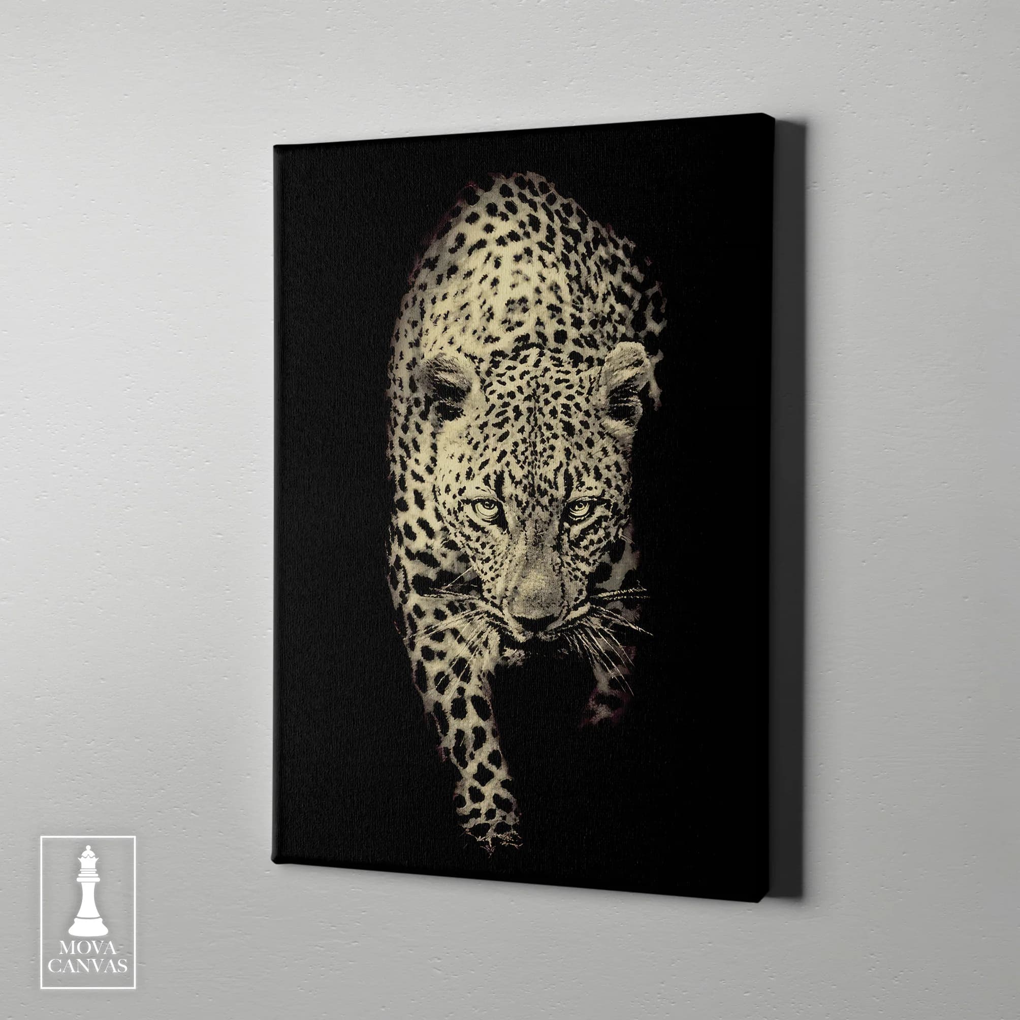 Leopard Black Background artwork preview 1