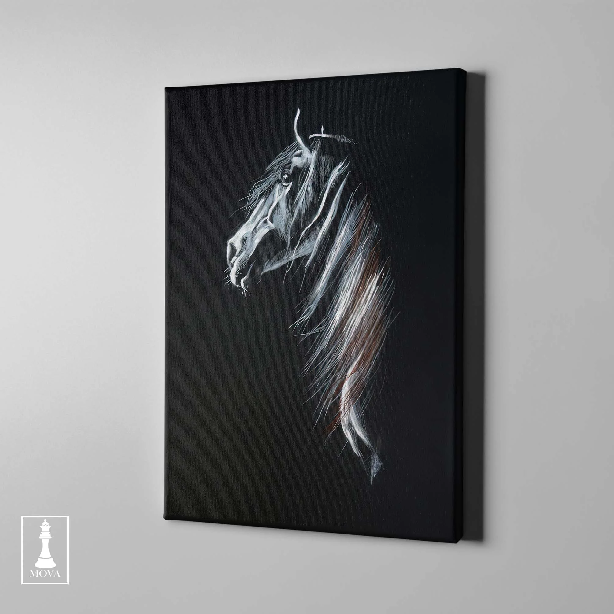 Black White Horse artwork preview 1