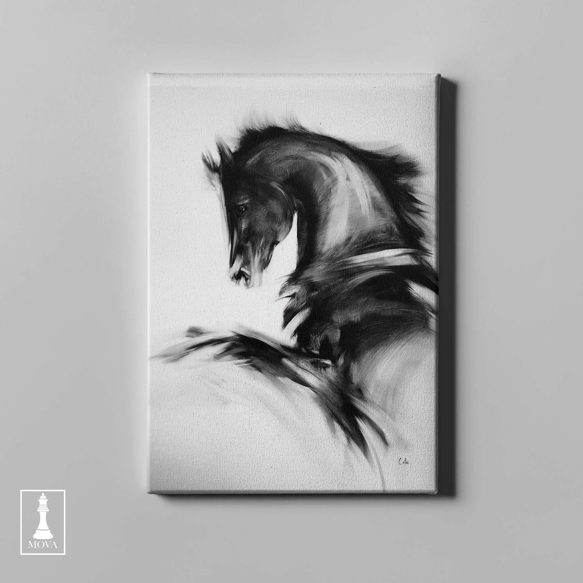 Black White Horse 107 artwork preview 2
