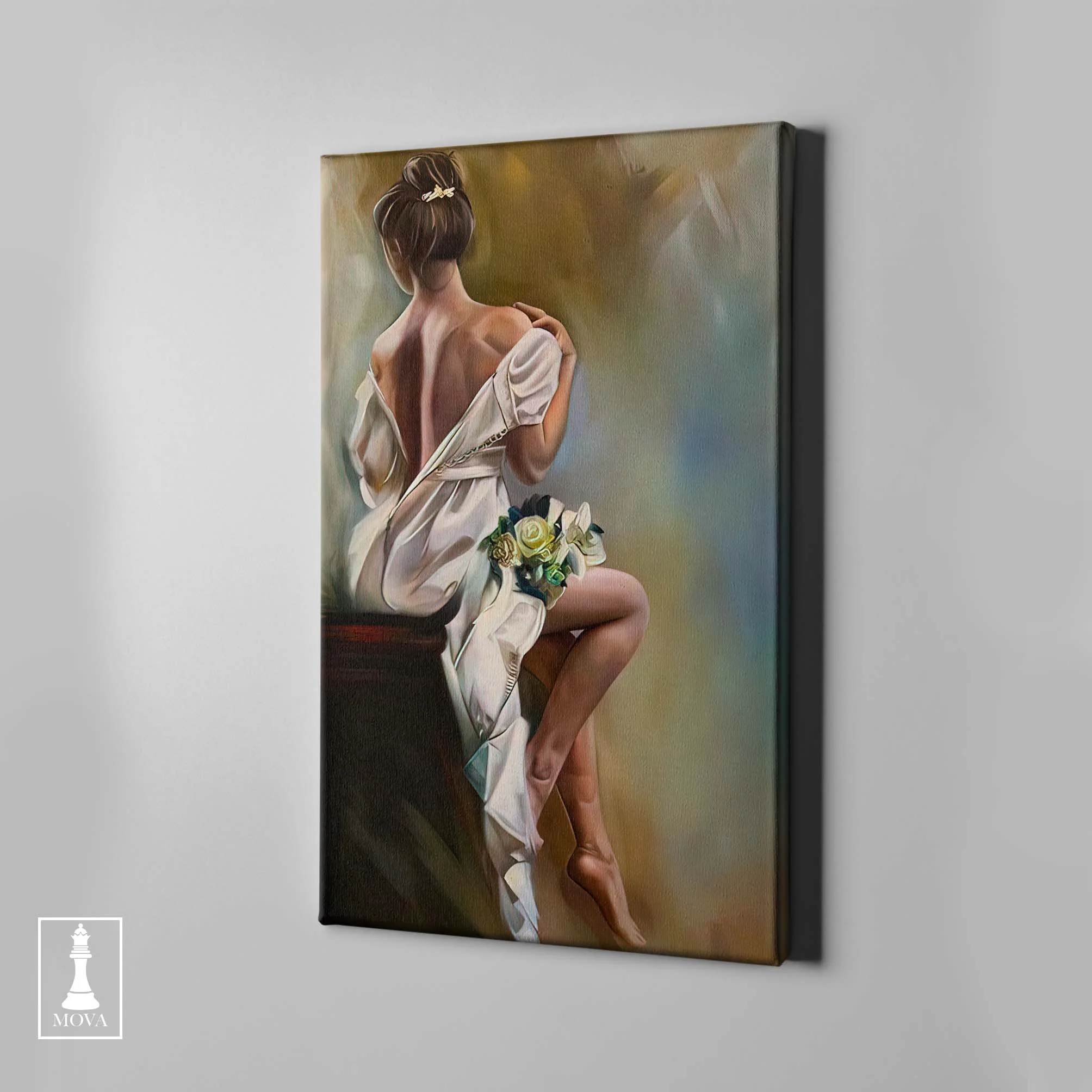 Woman White Dress artwork preview 1