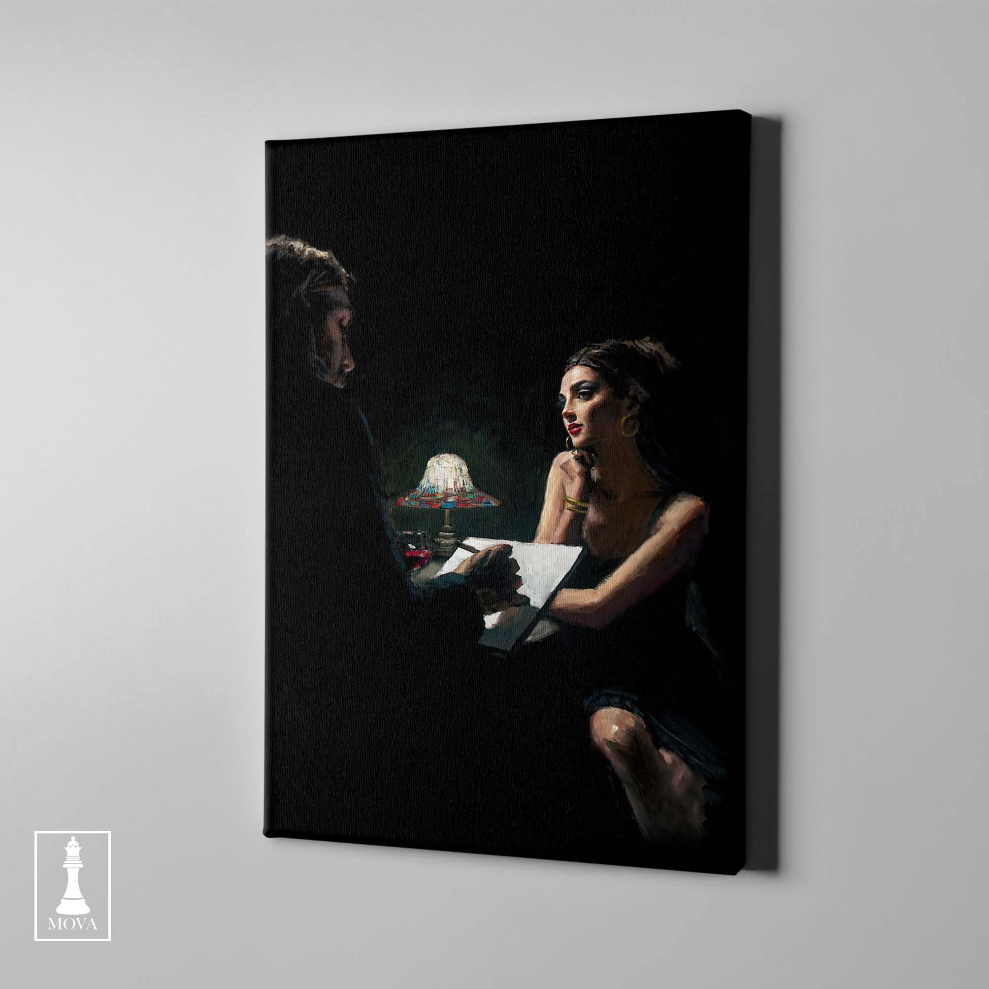 Woman Sitting Table artwork preview 1