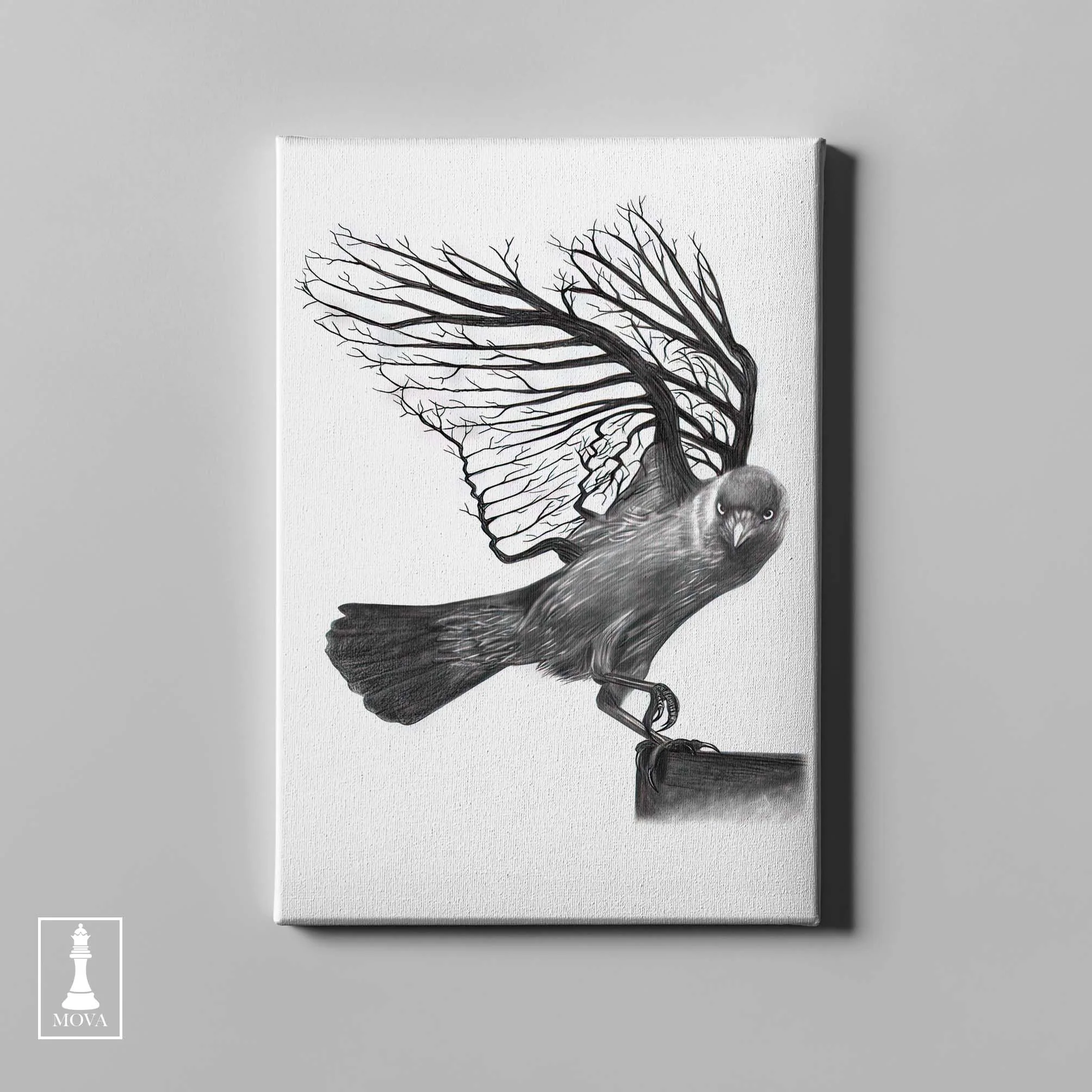 Black White Bird artwork preview 2