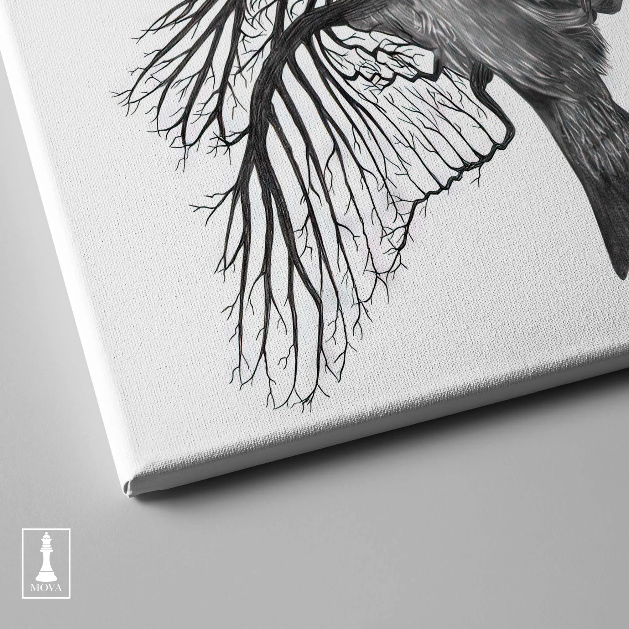 Black White Bird artwork preview 4
