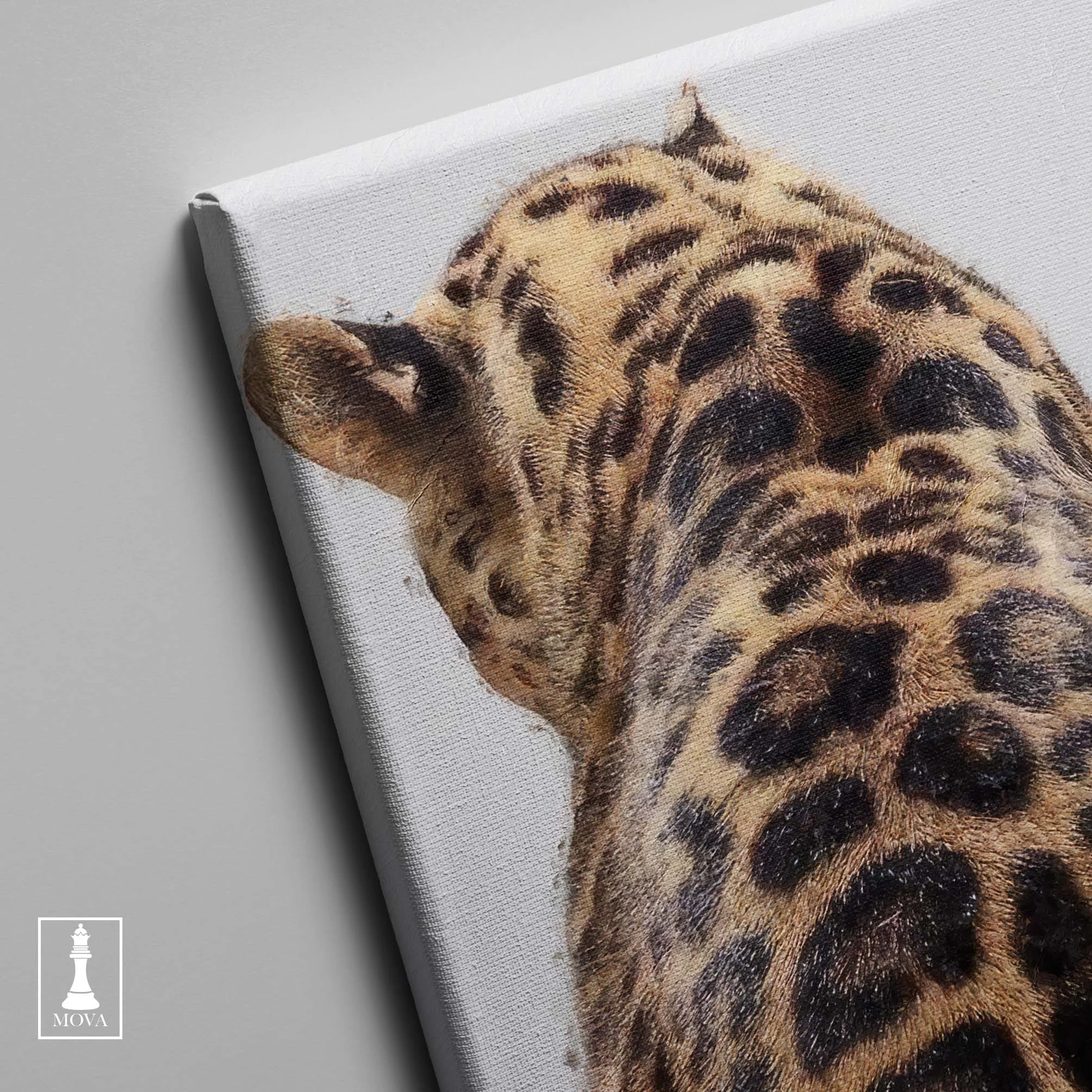 Leopard Head White artwork preview 3