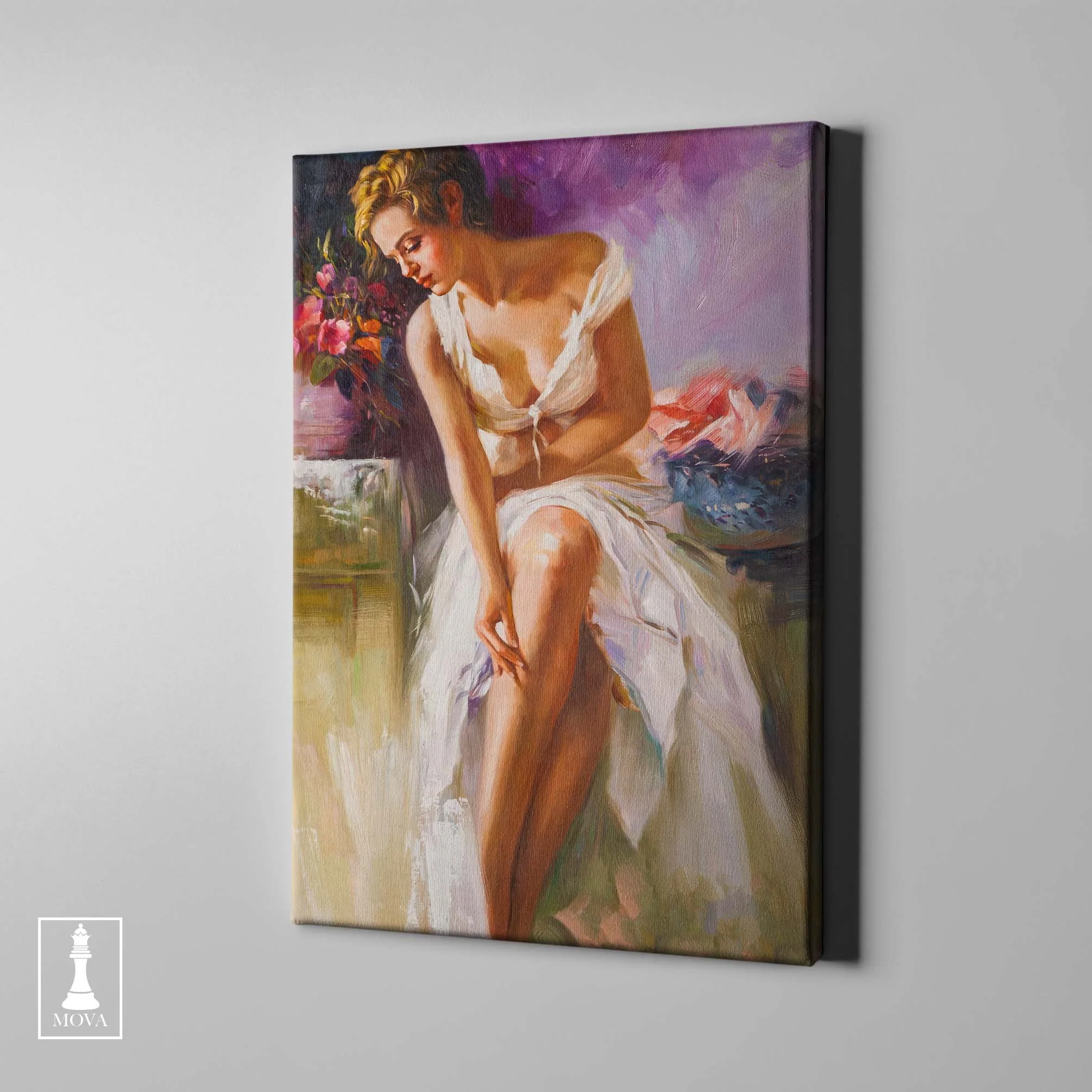 Woman White Dress 138 artwork preview 1