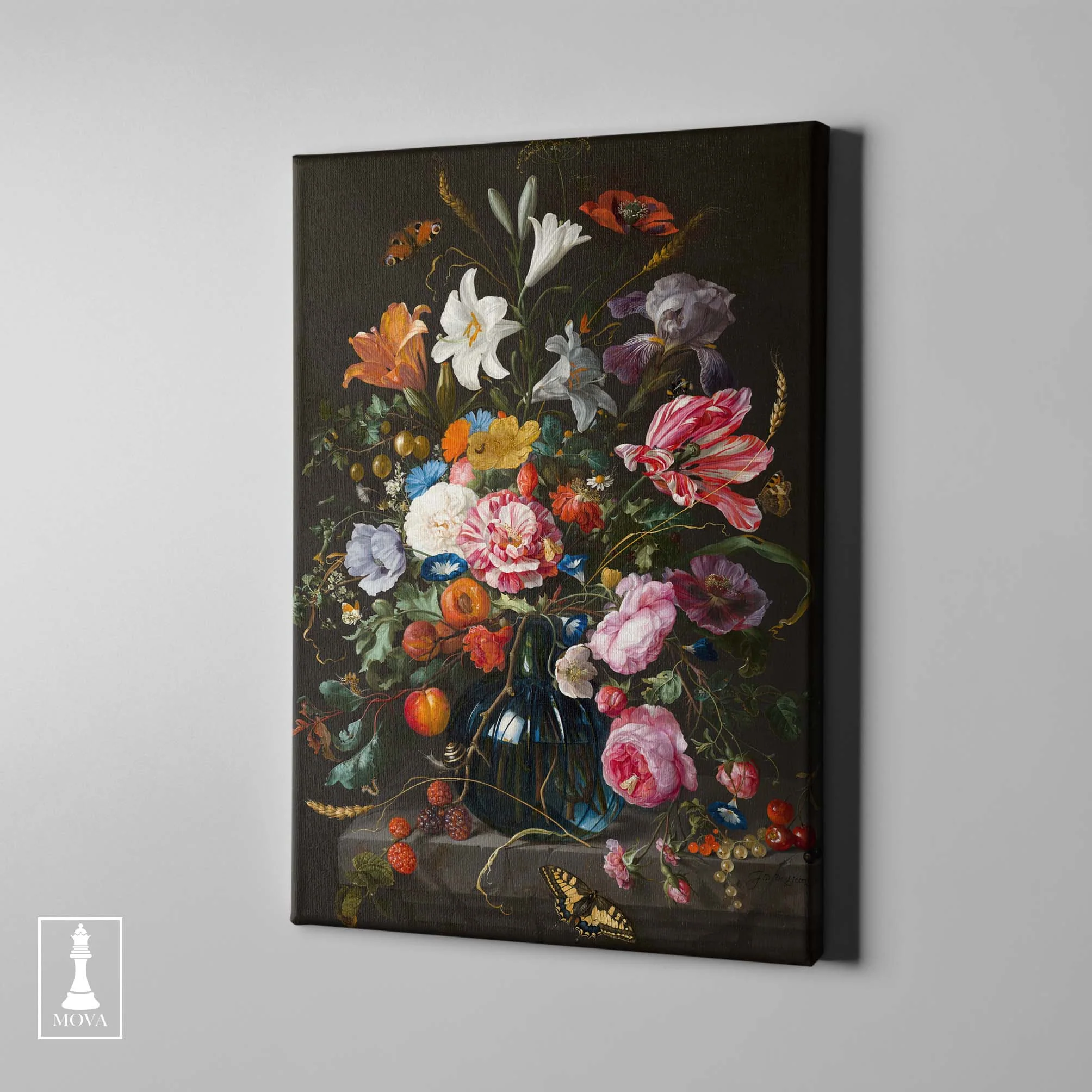 Flowers Vase Black artwork preview 1