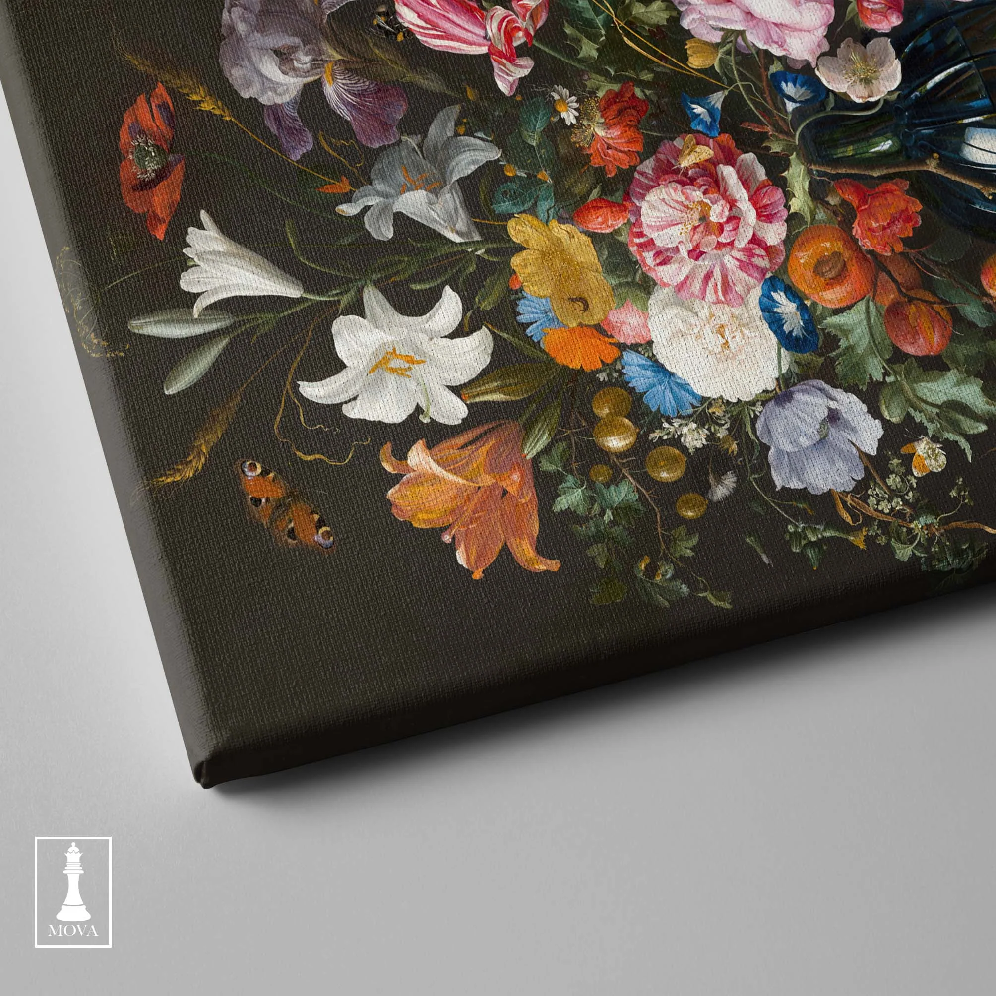 Flowers Vase Black artwork preview 4