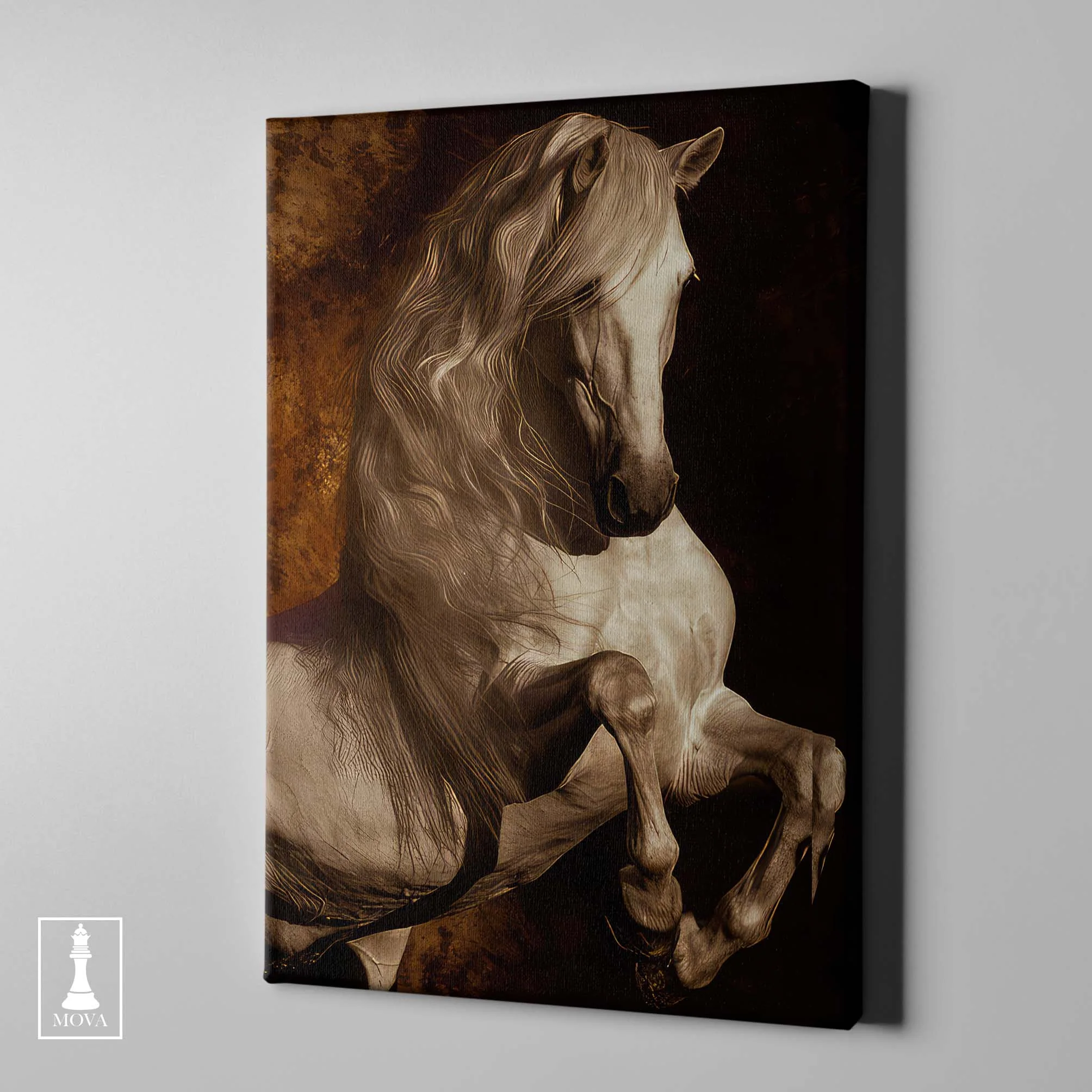 Horse Brown White artwork preview 1