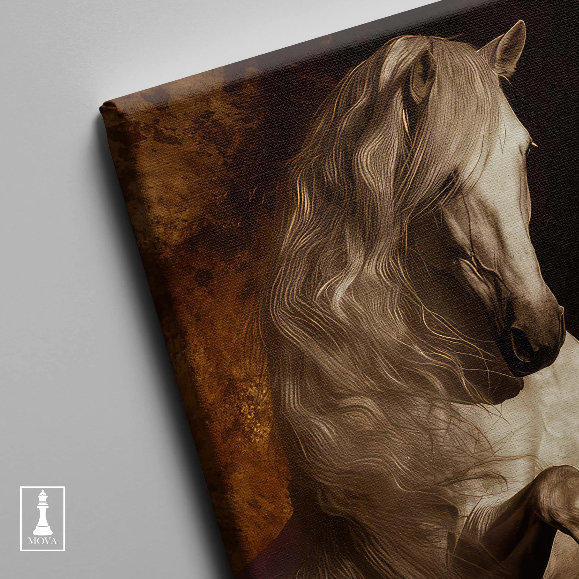 Horse Brown White artwork preview 3