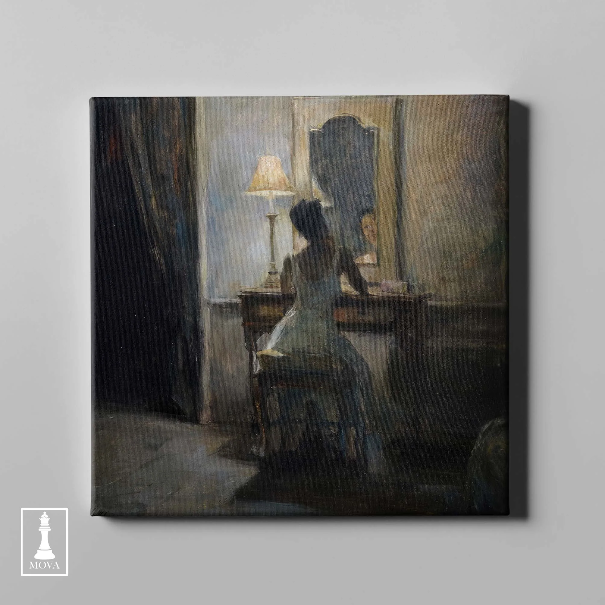 Woman Sitting Table 142 artwork preview 4