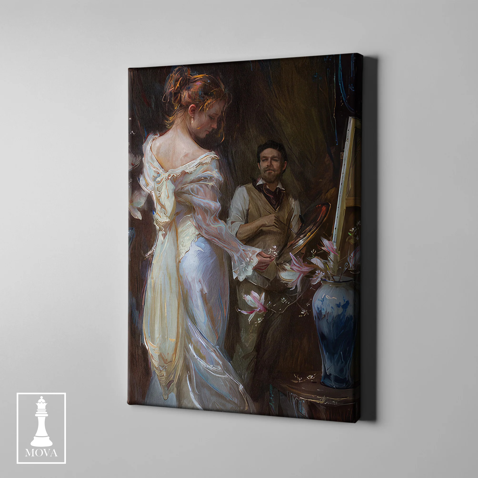 Woman White Dress 143 artwork preview 1