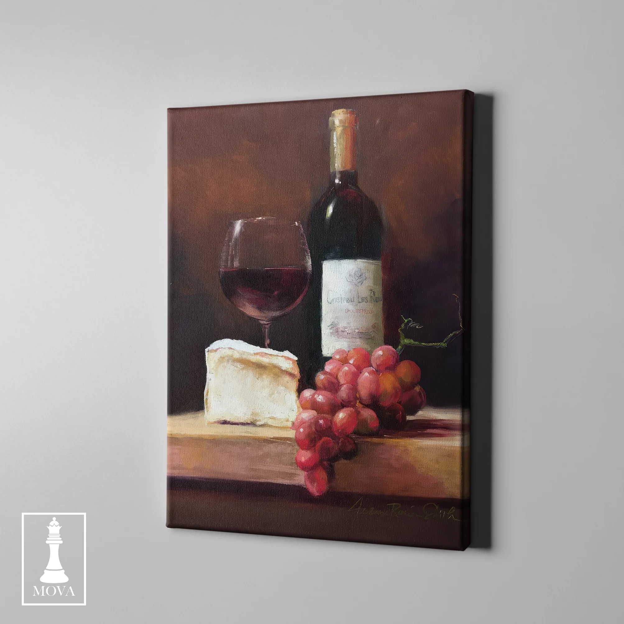 Bottle Wine Grapes artwork preview 1