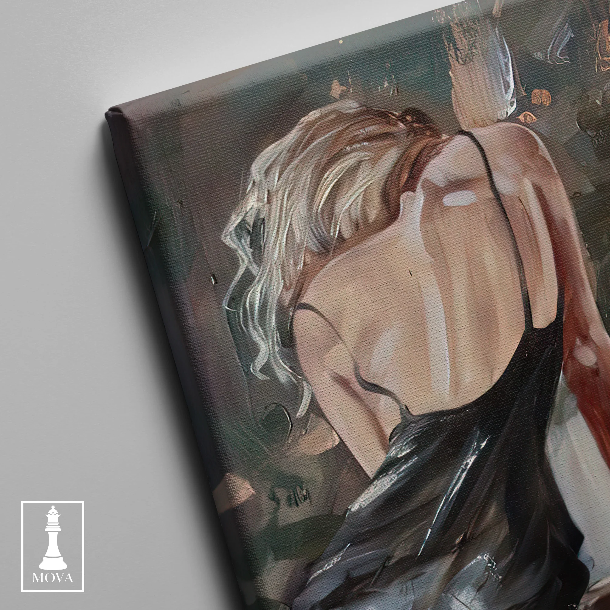 Woman Black Dress 150 artwork preview 4