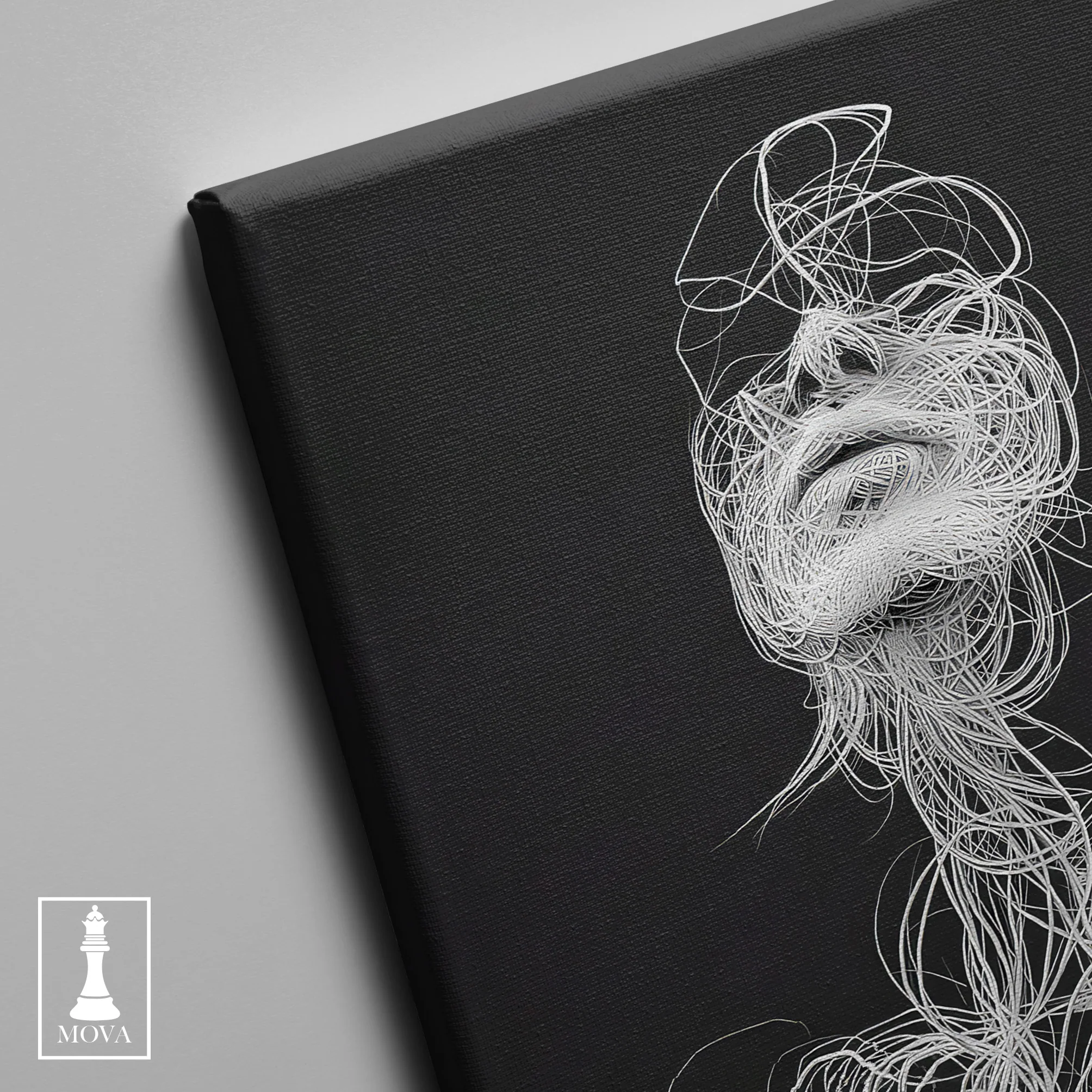 Black White Drawing artwork preview 4
