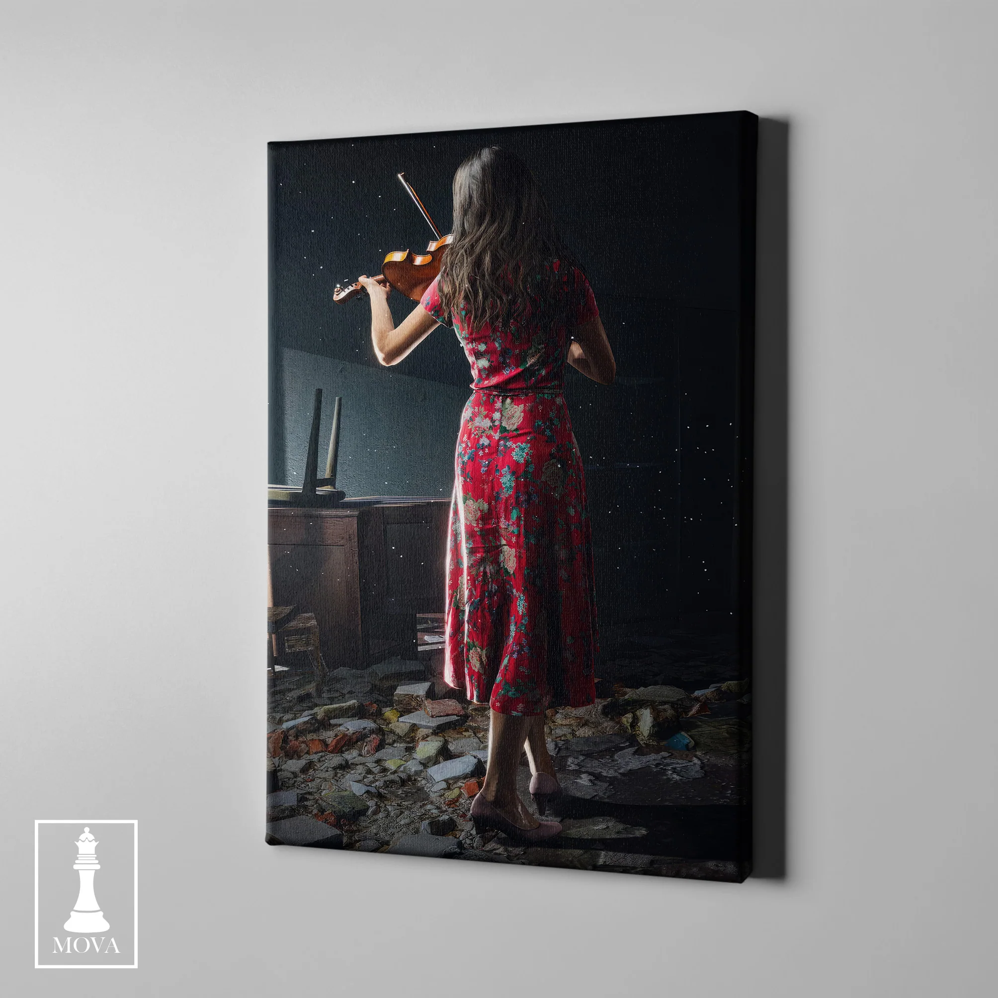 Woman Red Dress 156 artwork preview 1