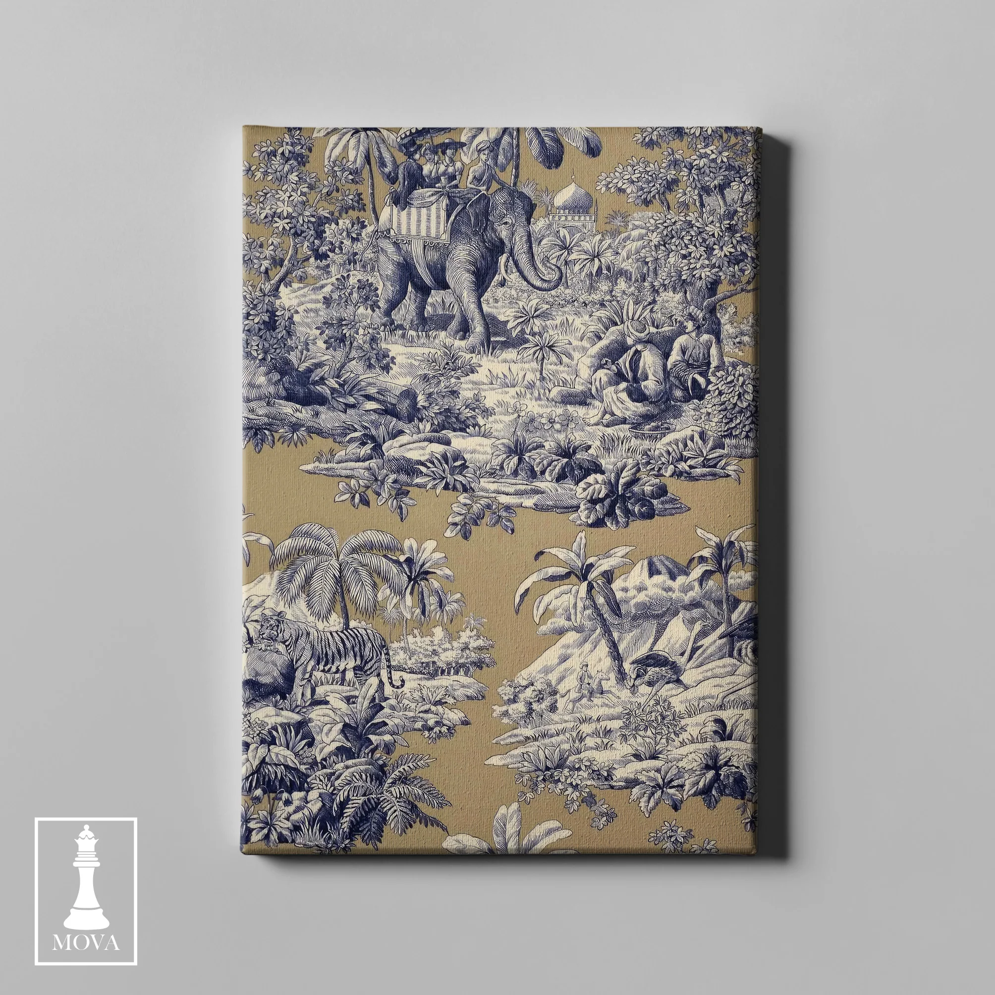 Large Blue White artwork preview 2