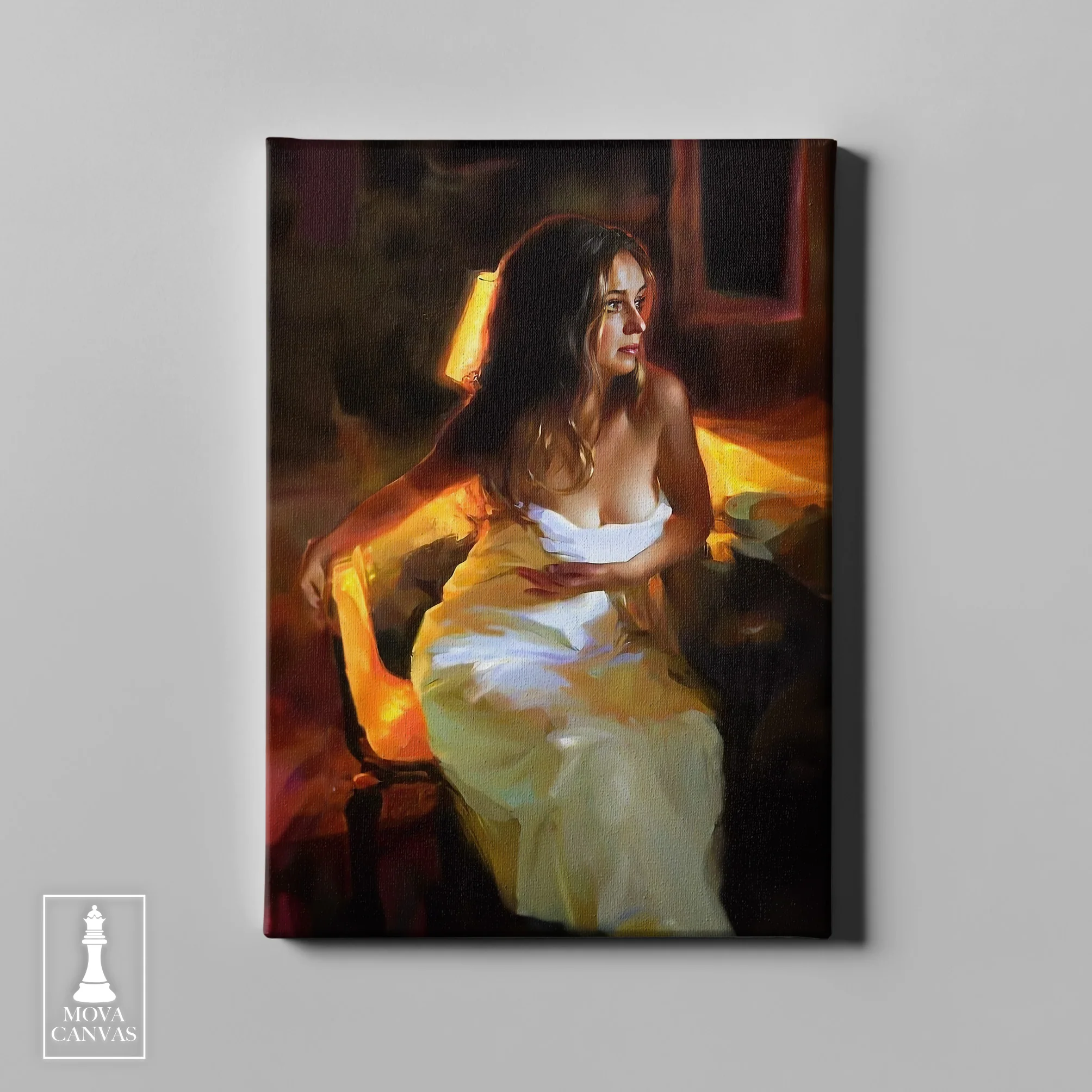Woman Yellow Dress 197 artwork preview 2
