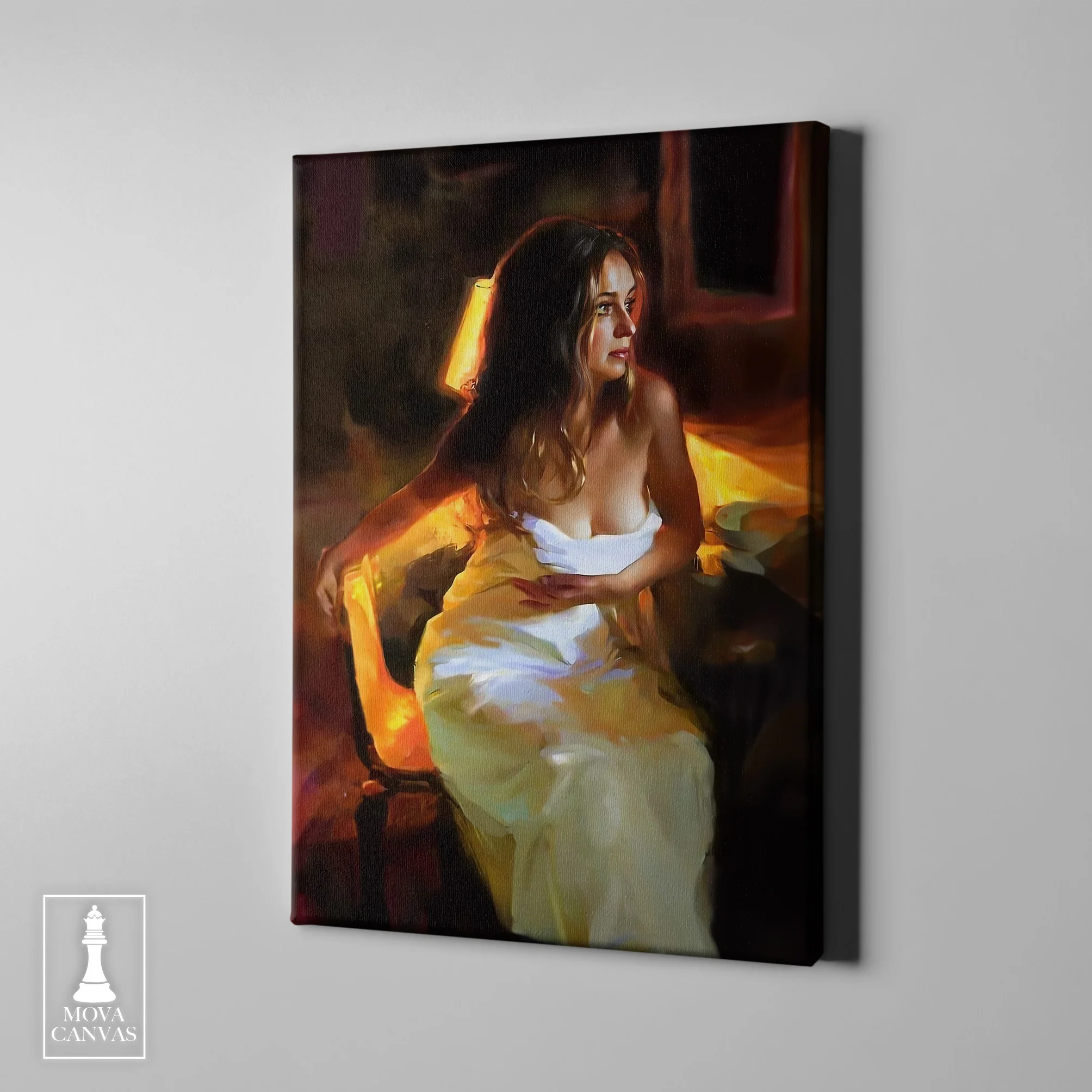 Woman Yellow Dress 197 artwork preview 1