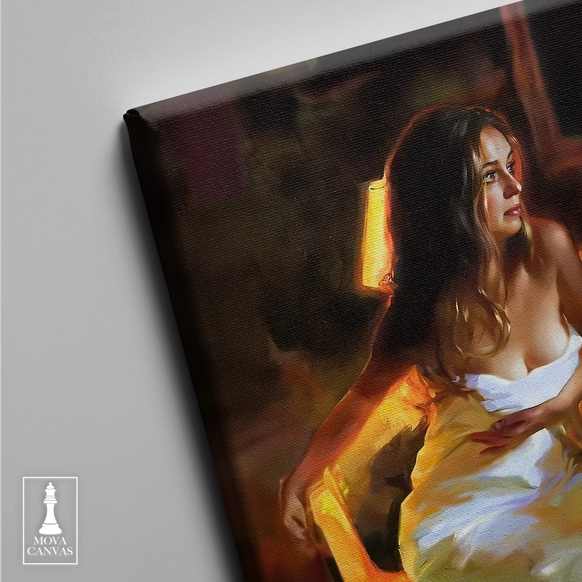Woman Yellow Dress 197 artwork preview 4