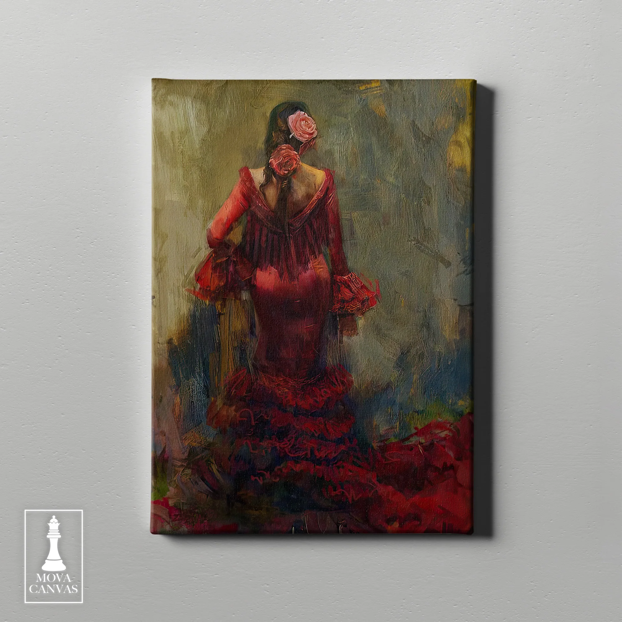 Woman Red Dress 206 artwork preview 2
