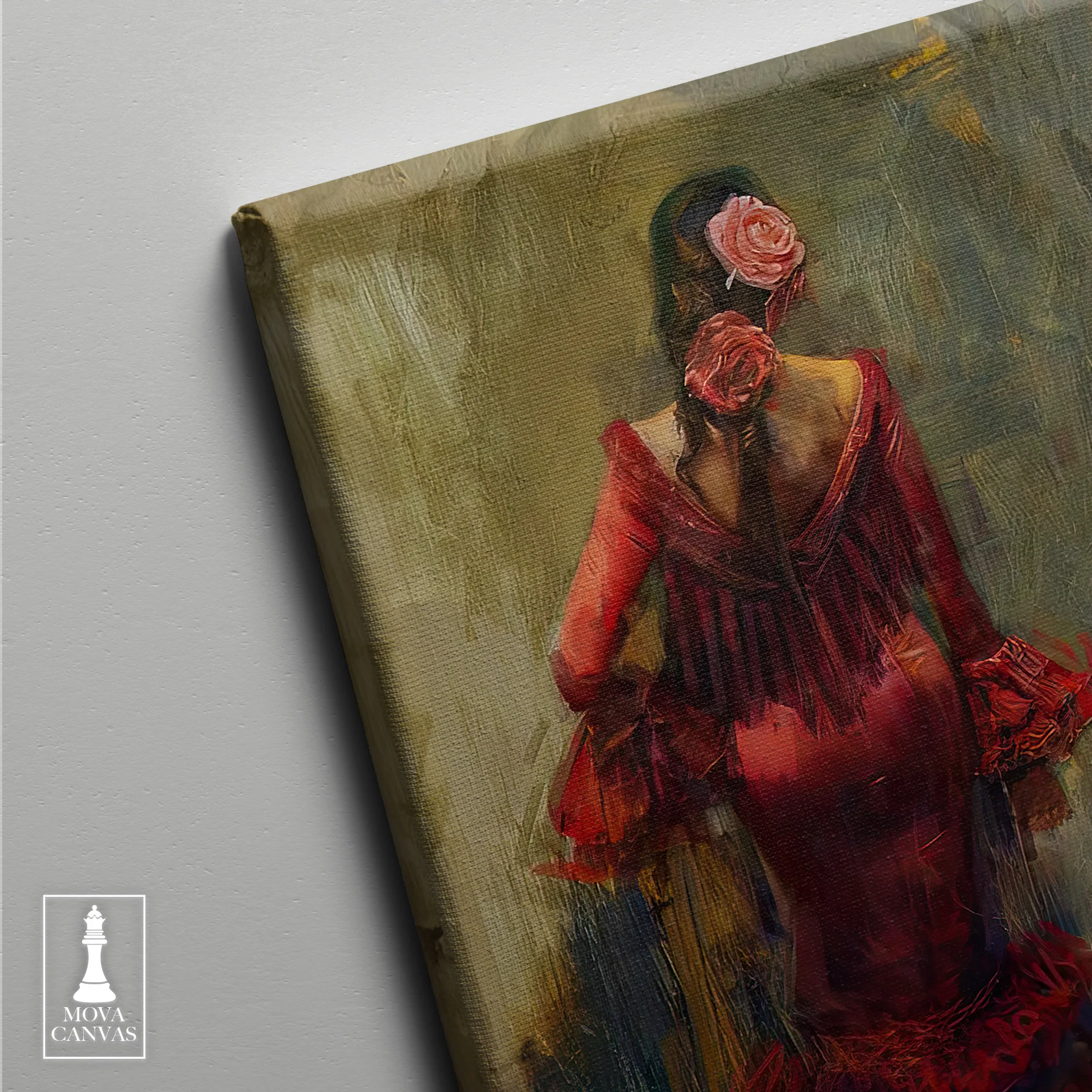 Woman Red Dress 206 artwork preview 3