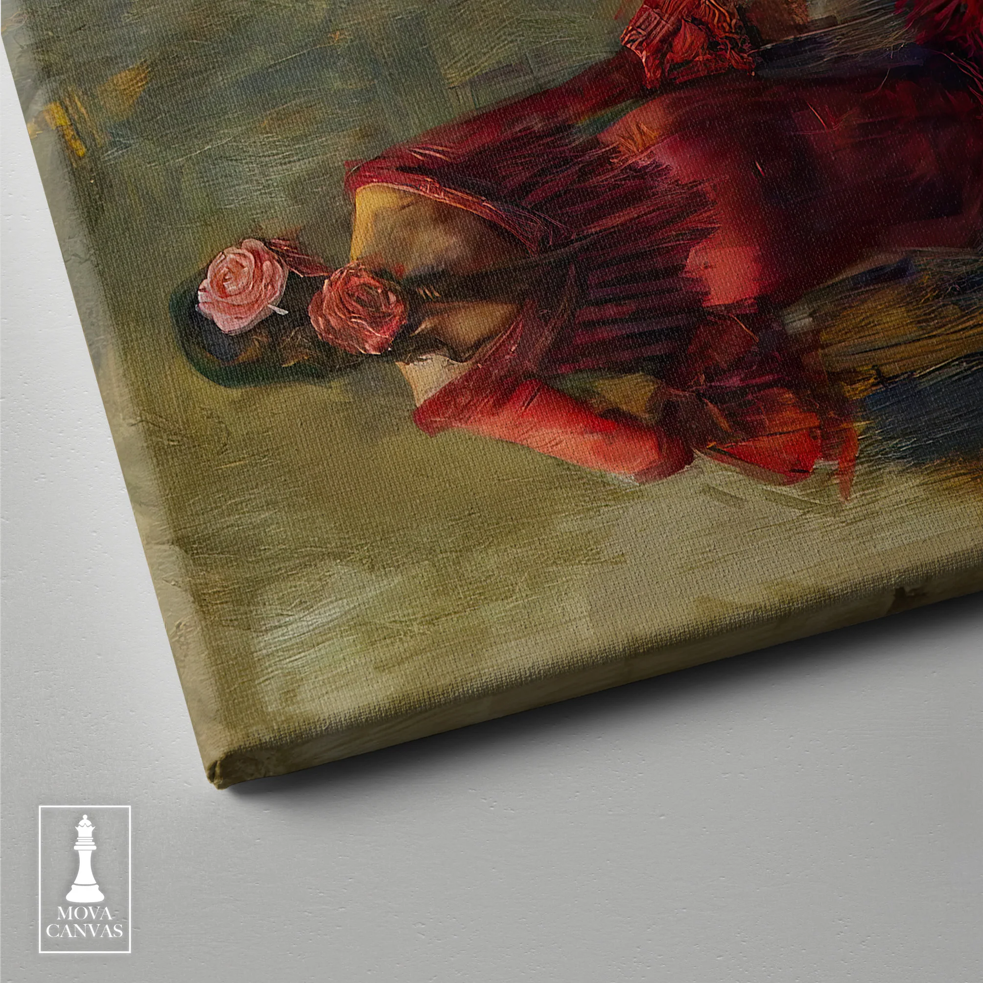 Woman Red Dress 206 artwork preview 4
