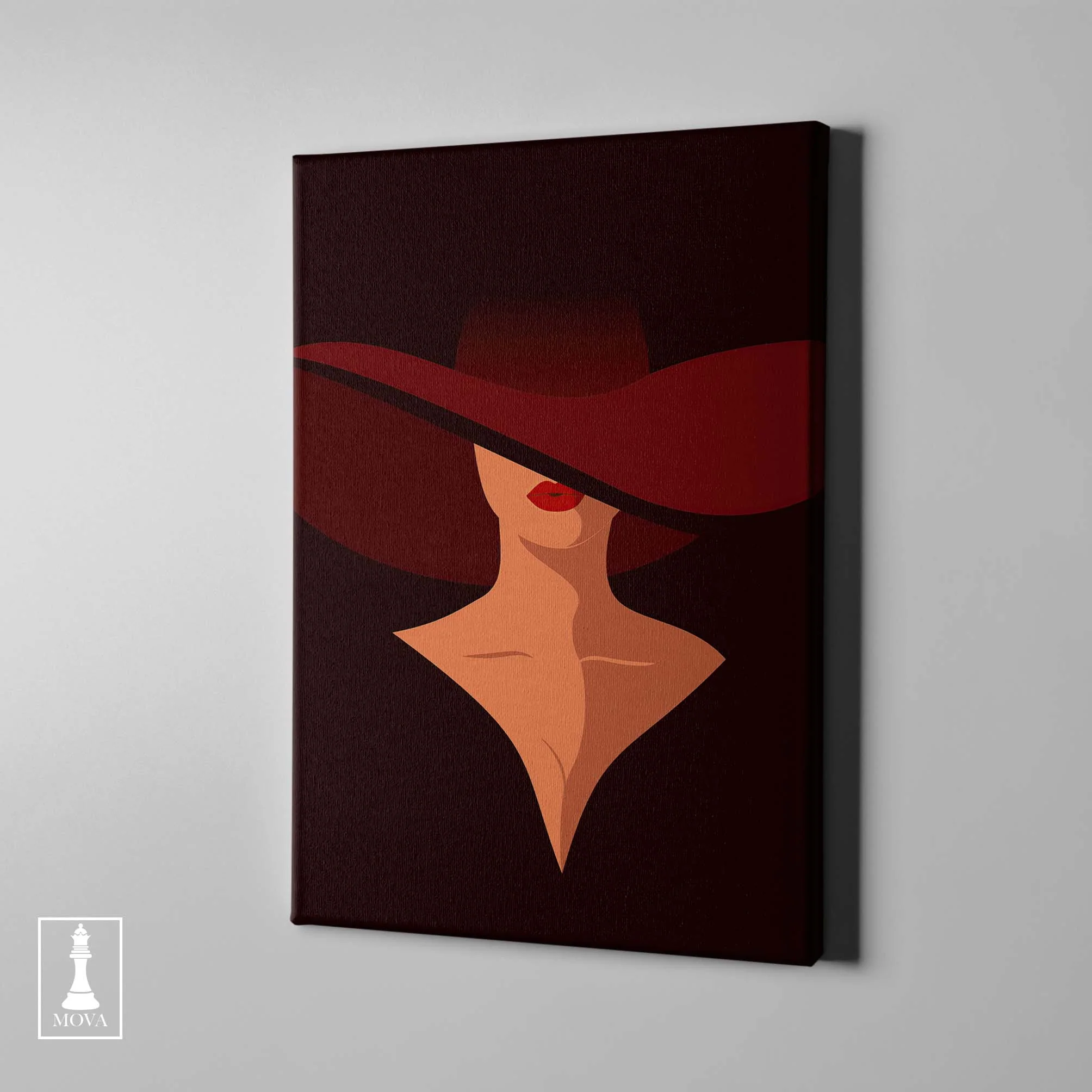 Woman Red Hat artwork preview 1