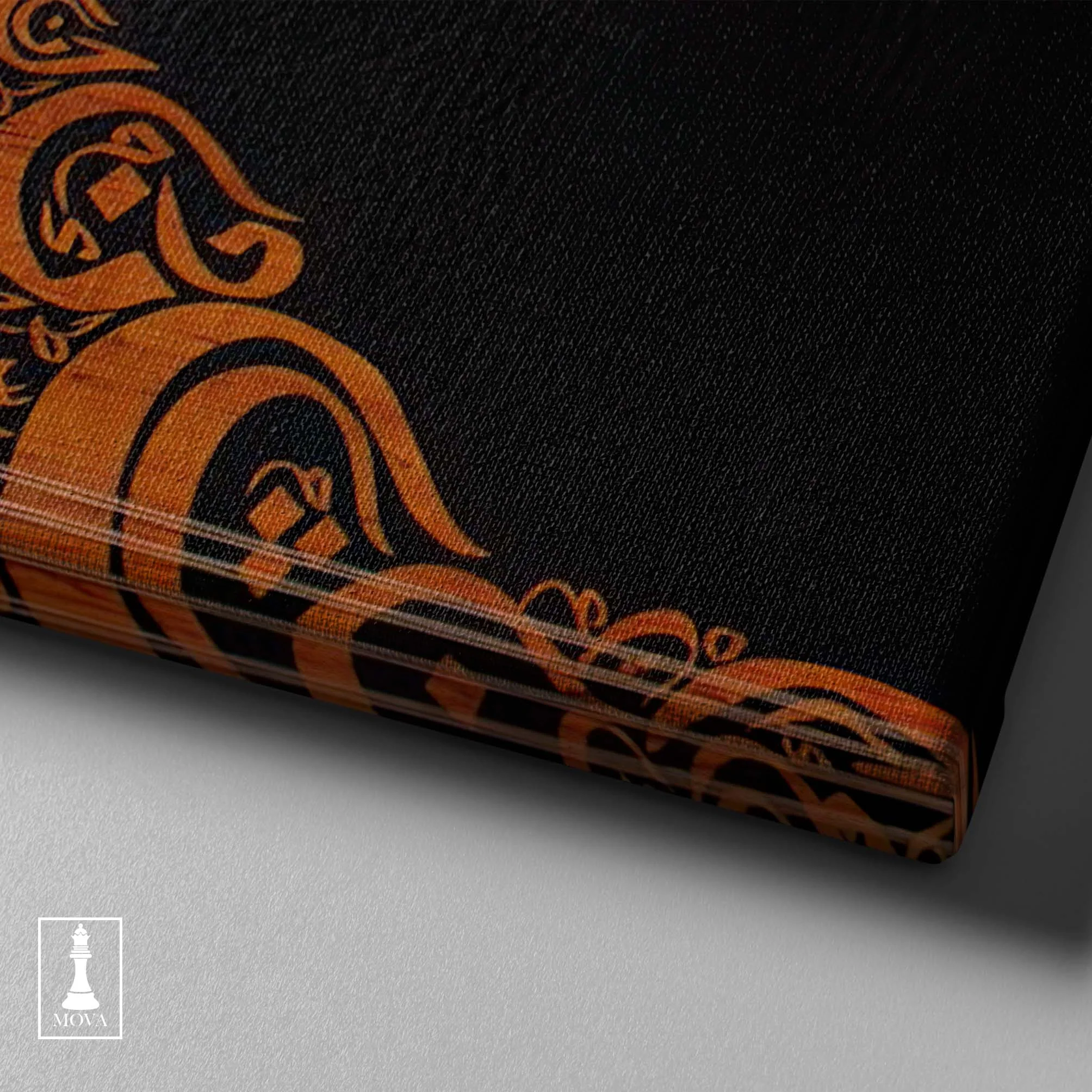 Black Orange Abstract artwork preview 3