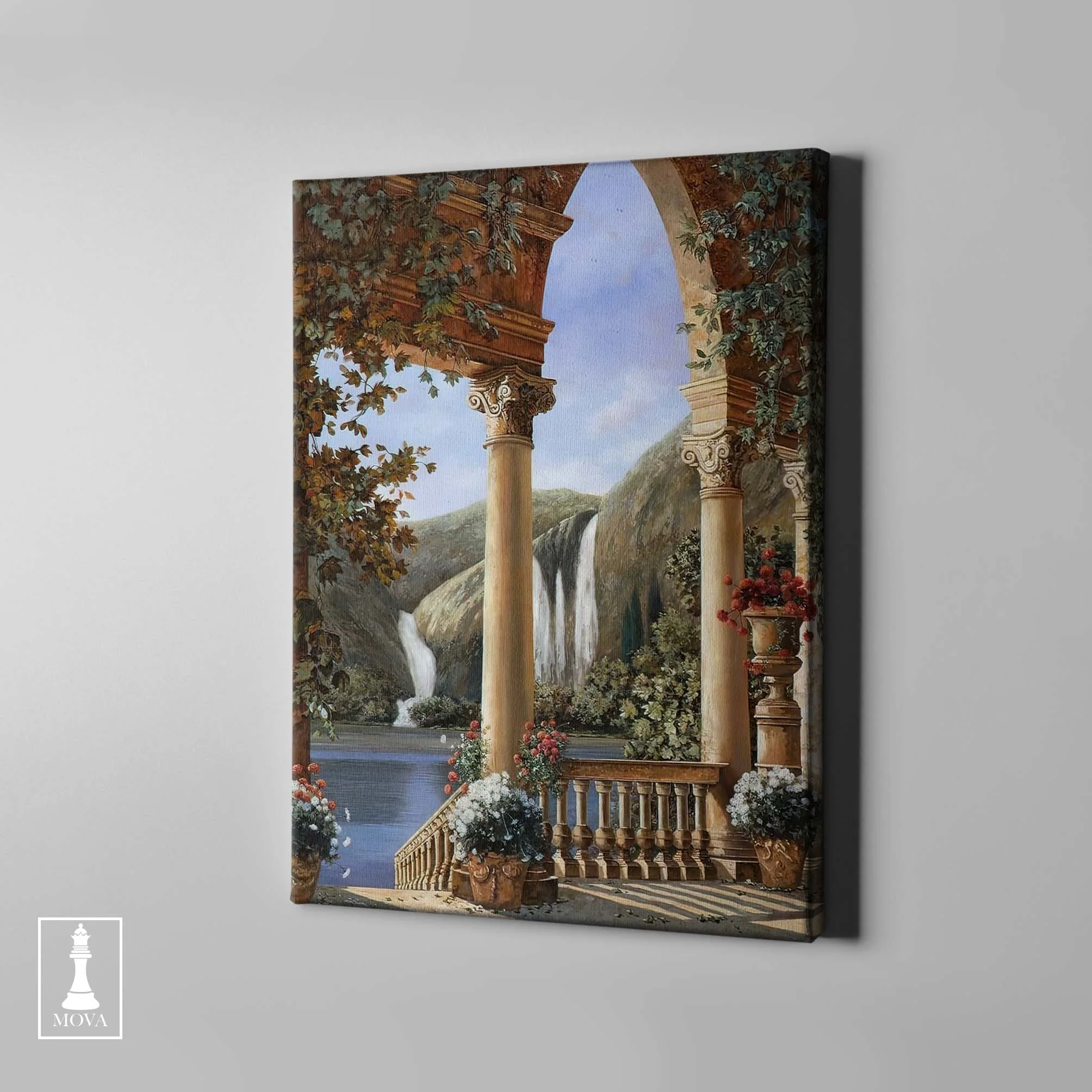 Waterfall Garden Flowers artwork preview 1