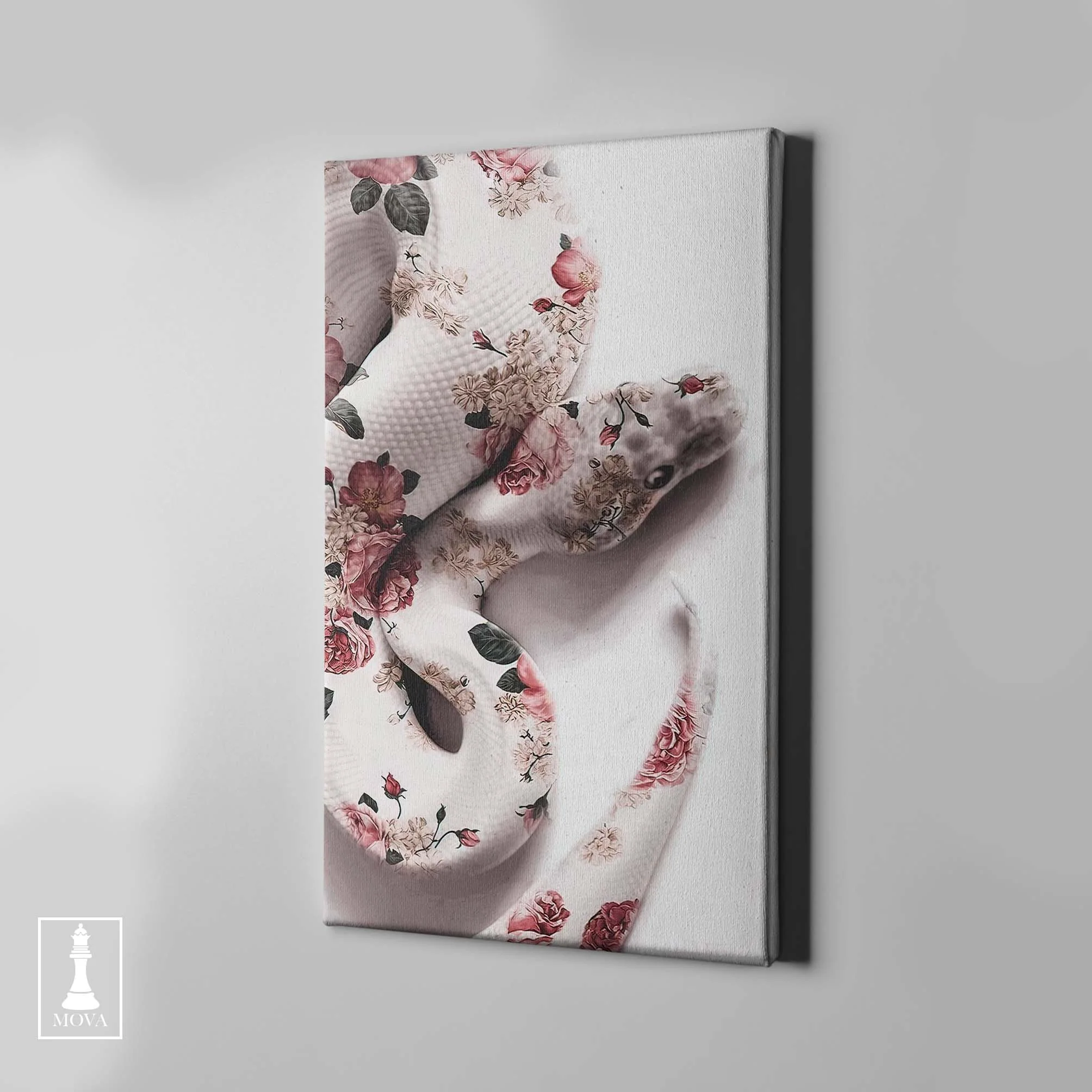 White Pink Flowers artwork preview 1