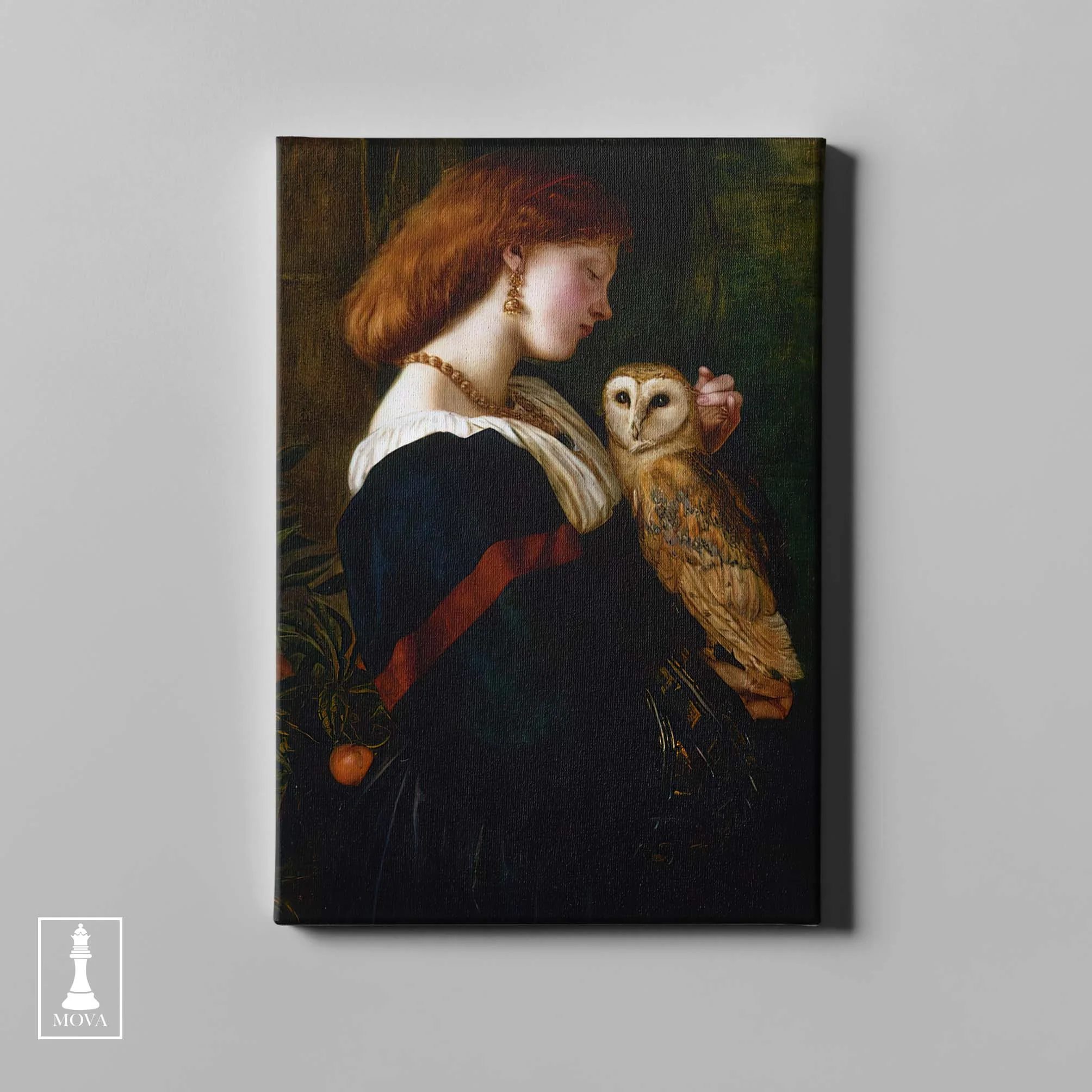 Girl Holding Owl artwork preview 4